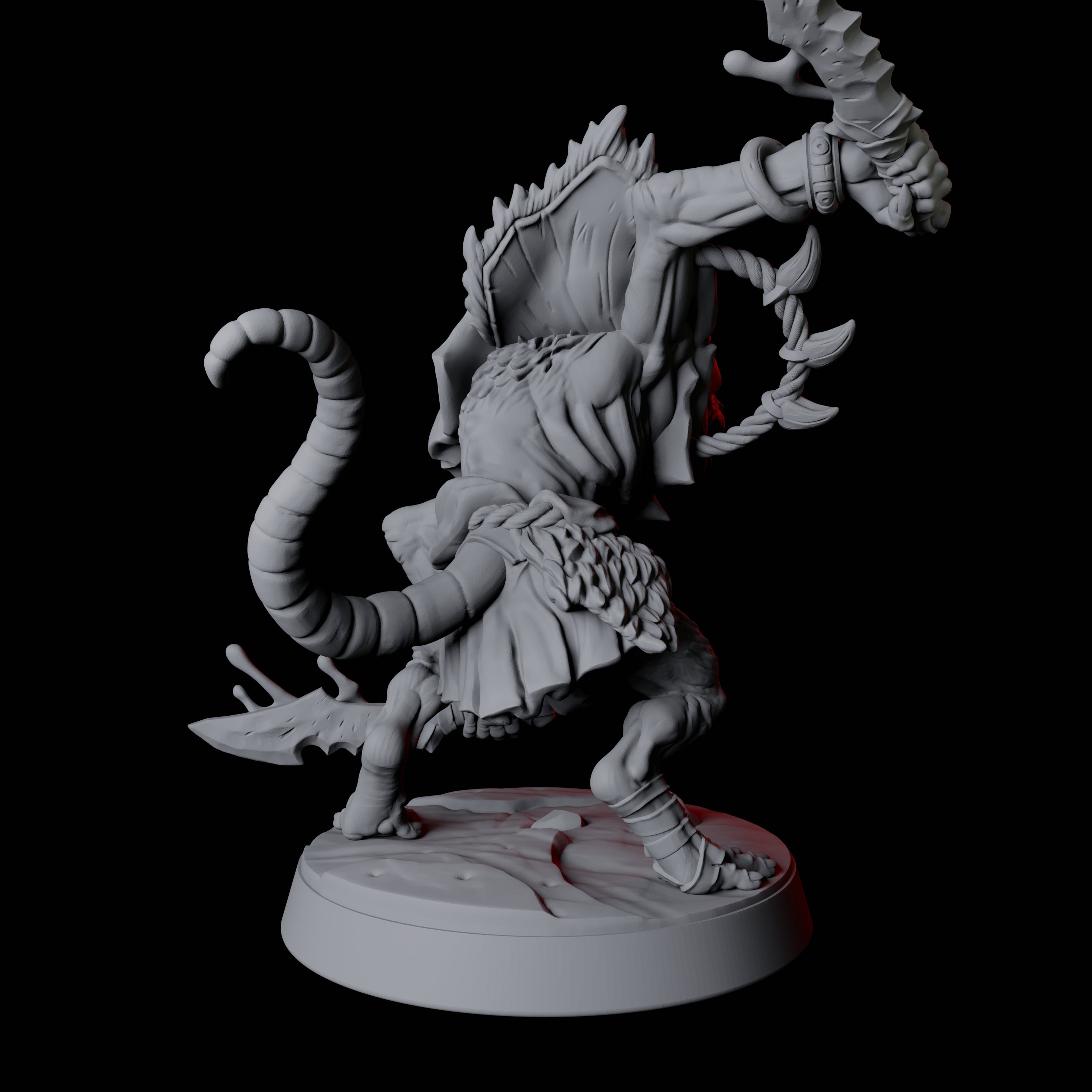 Cunning Ratfolk Soldier B Miniature for Dungeons and Dragons, Pathfinder or other TTRPGs