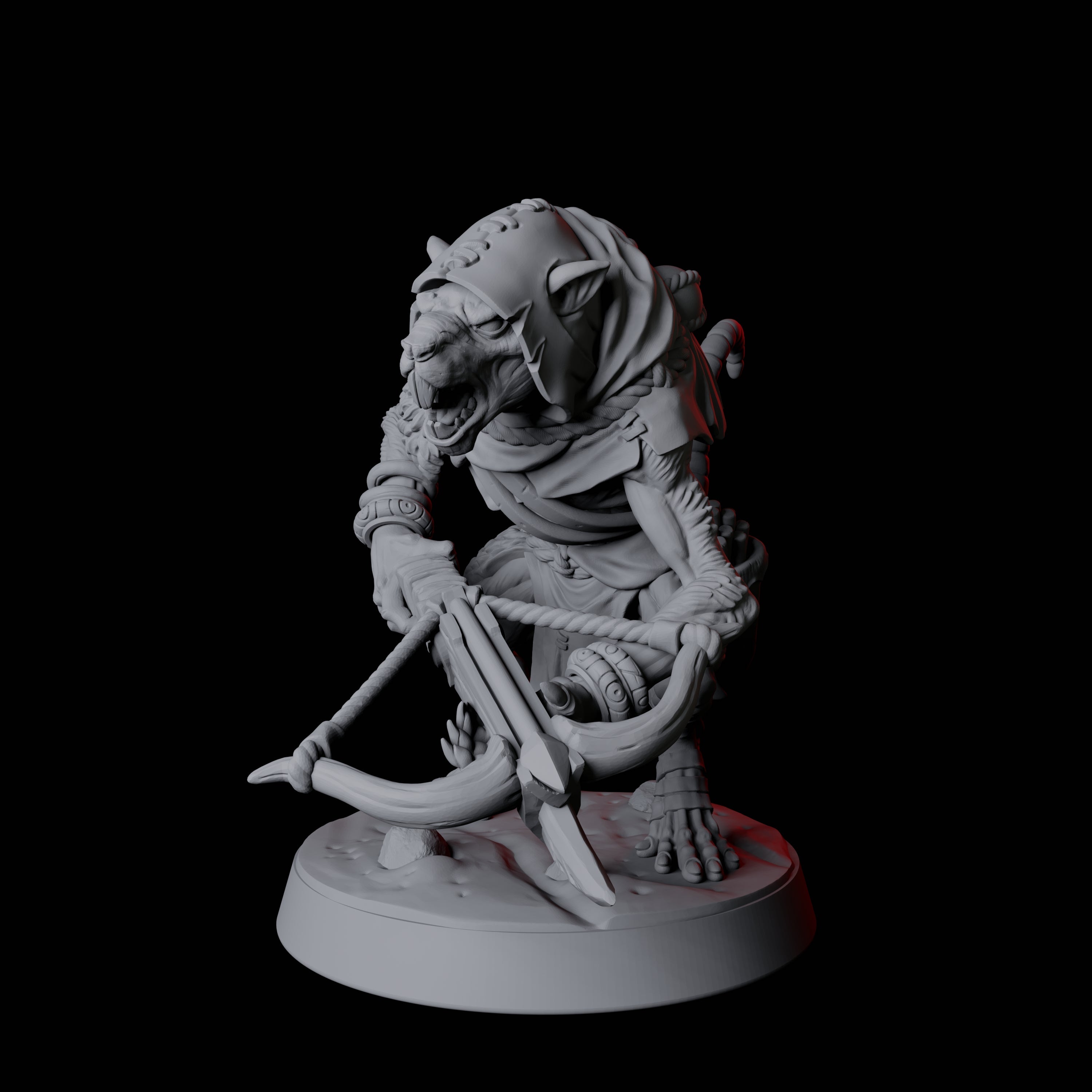 Cunning Ratfolk Soldier C Miniature for Dungeons and Dragons, Pathfinder or other TTRPGs