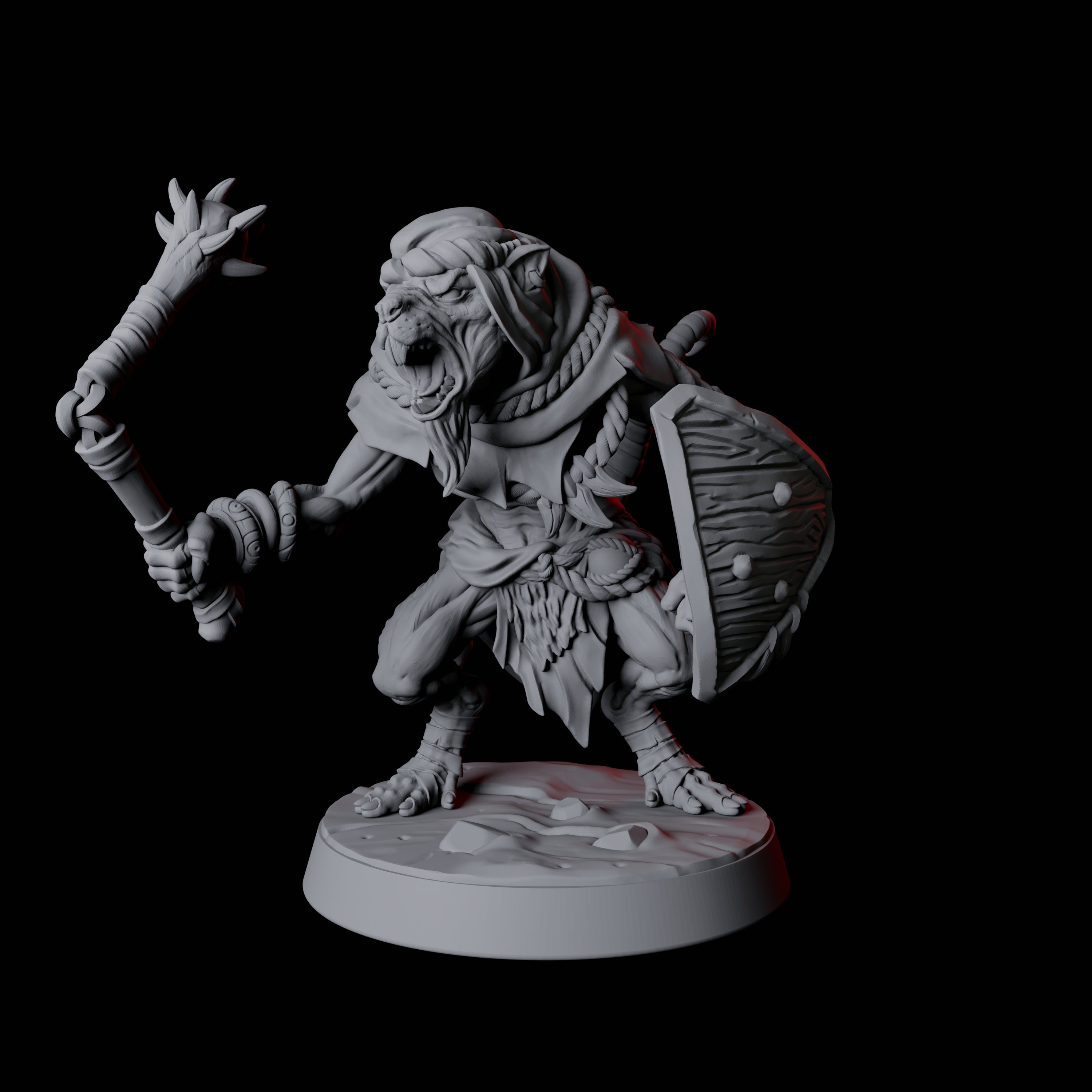 Cunning Ratfolk Soldier D Miniature for Dungeons and Dragons, Pathfinder or other TTRPGs