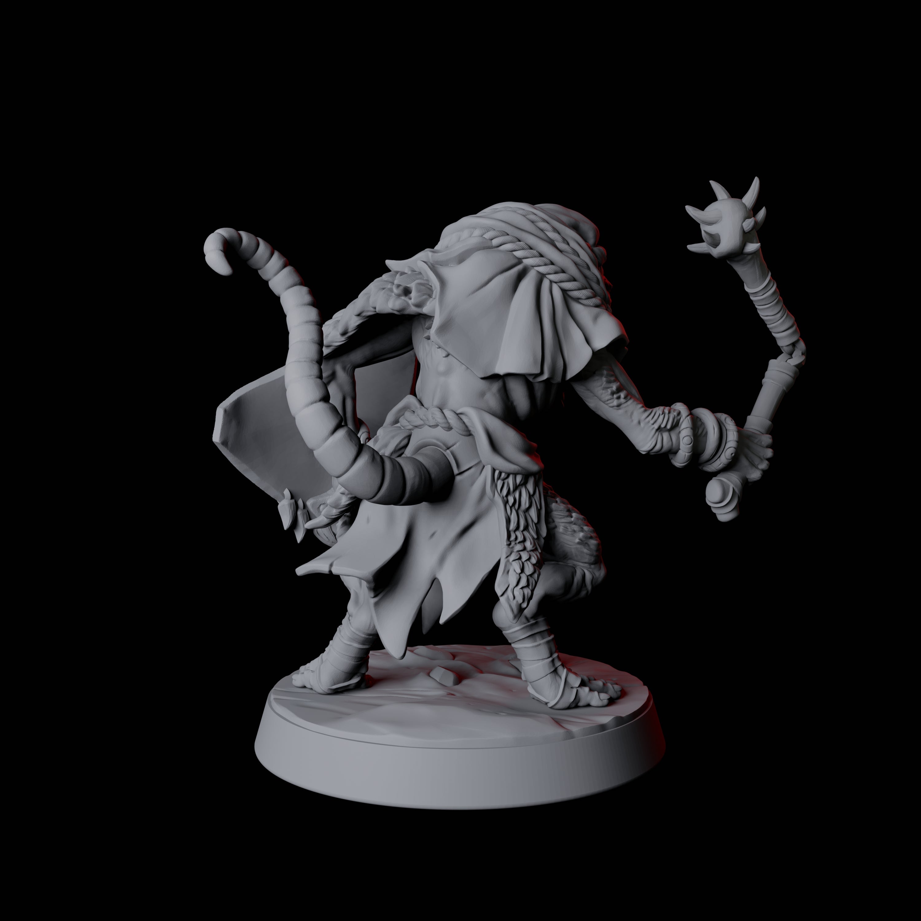 Cunning Ratfolk Soldier D Miniature for Dungeons and Dragons, Pathfinder or other TTRPGs
