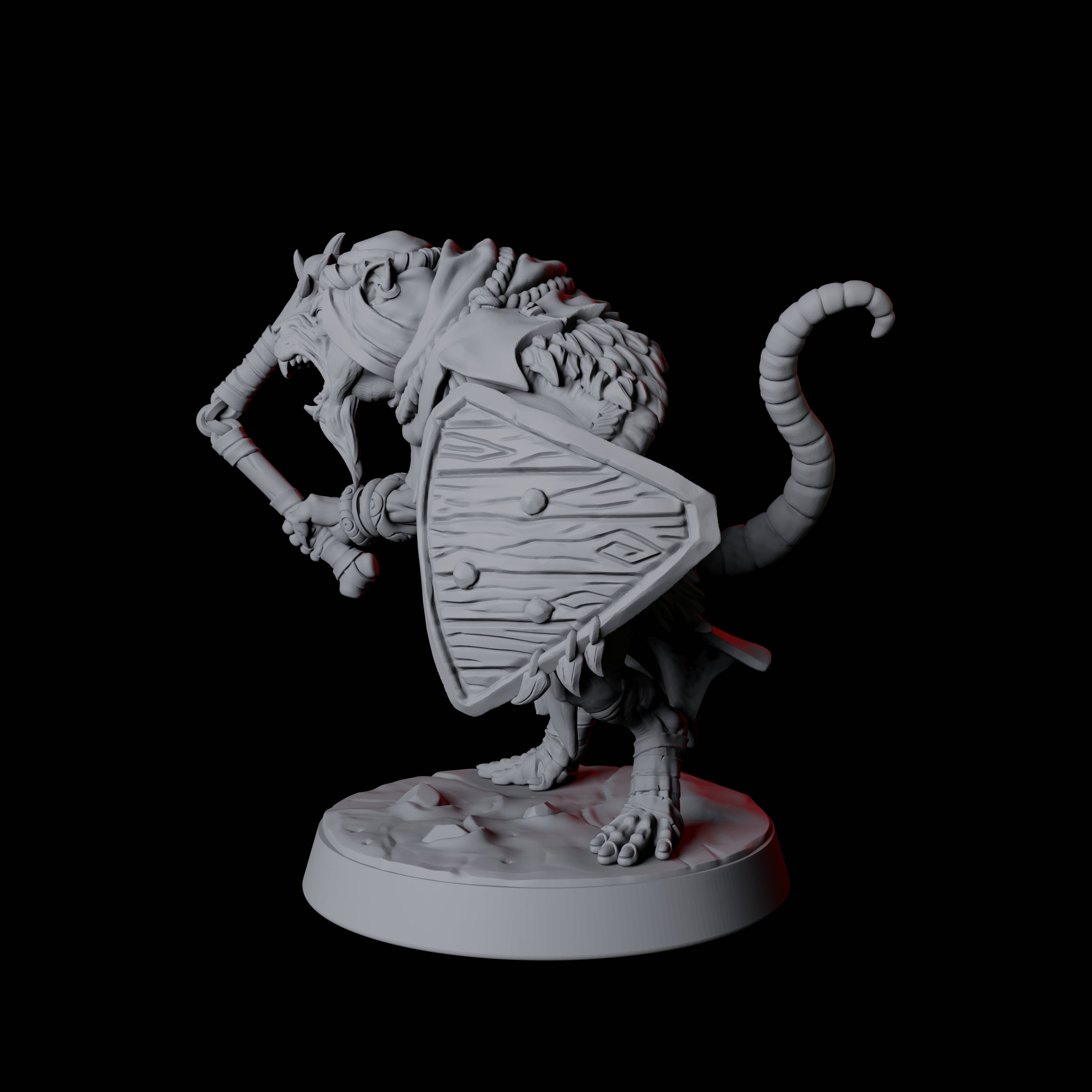 Cunning Ratfolk Soldier D Miniature for Dungeons and Dragons, Pathfinder or other TTRPGs