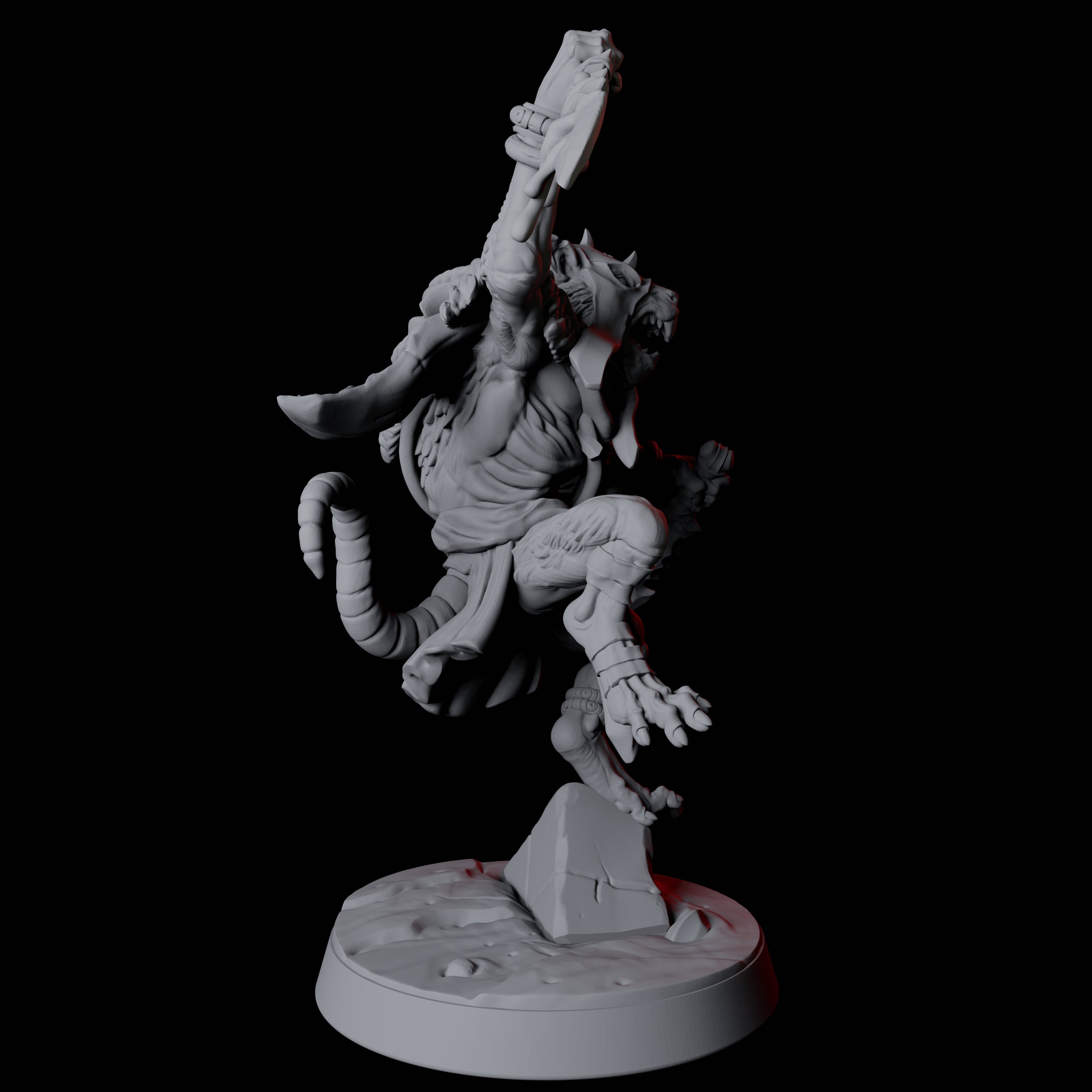 Cunning Ratfolk Soldier E Miniature for Dungeons and Dragons, Pathfinder or other TTRPGs