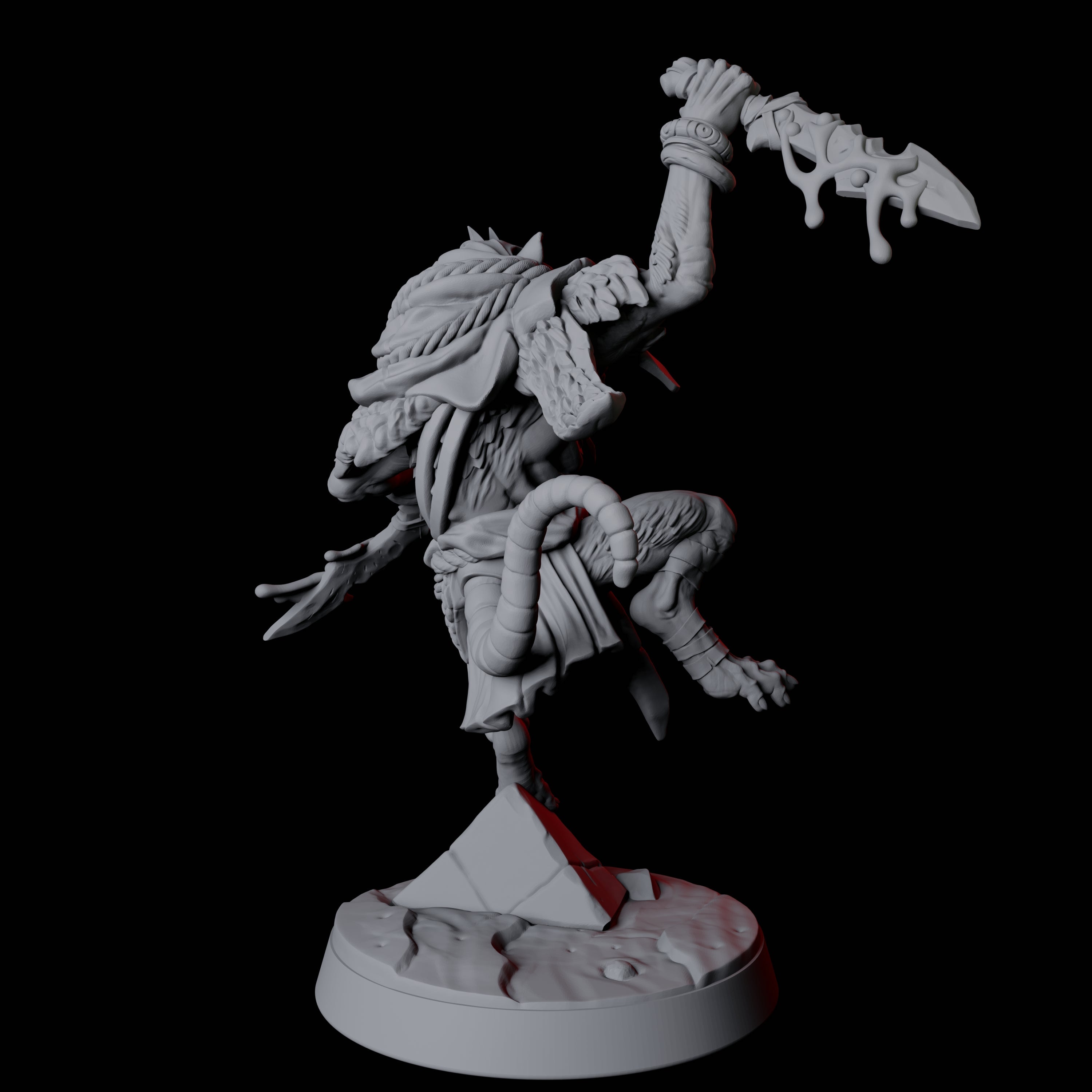 Cunning Ratfolk Soldier E Miniature for Dungeons and Dragons, Pathfinder or other TTRPGs