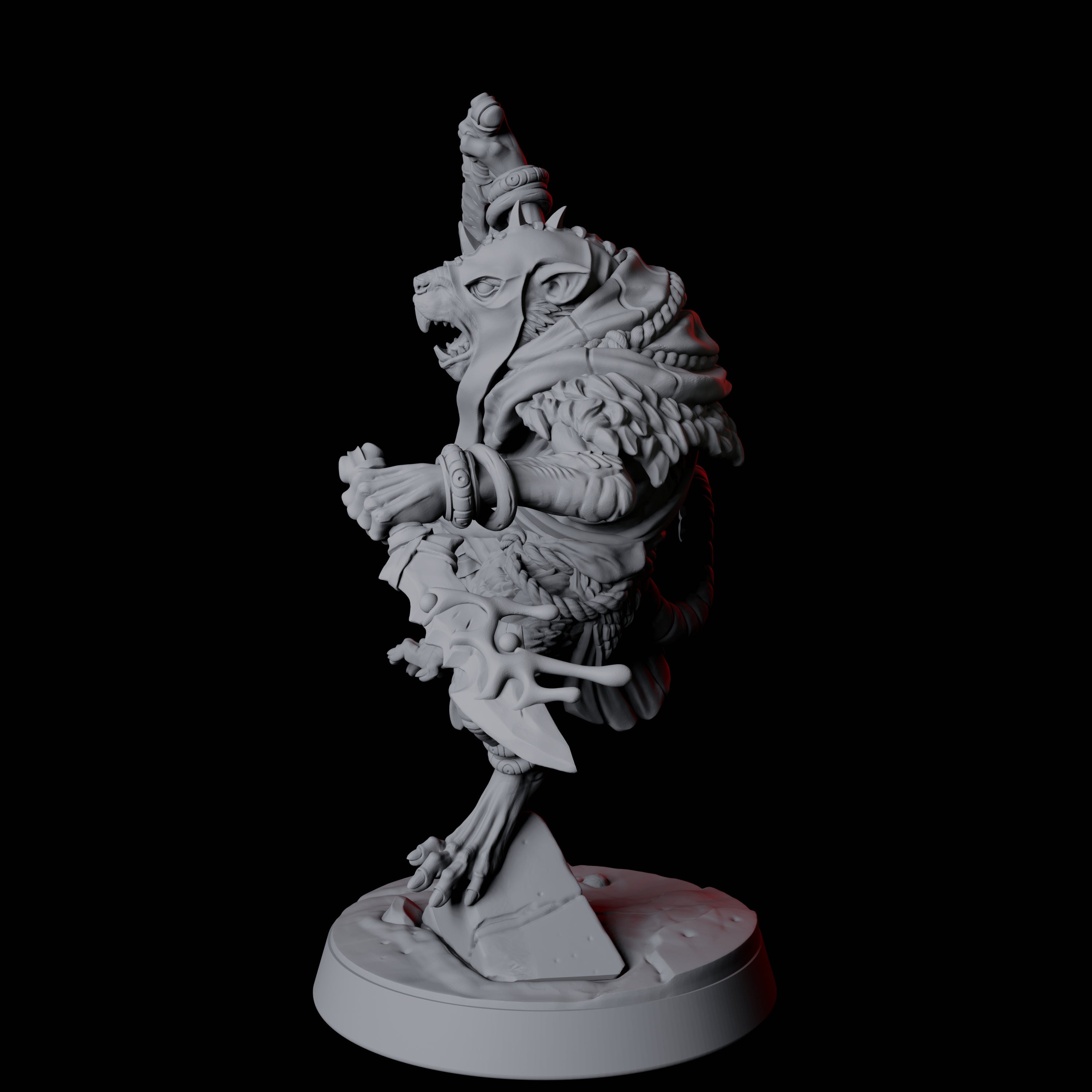 Cunning Ratfolk Soldier E Miniature for Dungeons and Dragons, Pathfinder or other TTRPGs