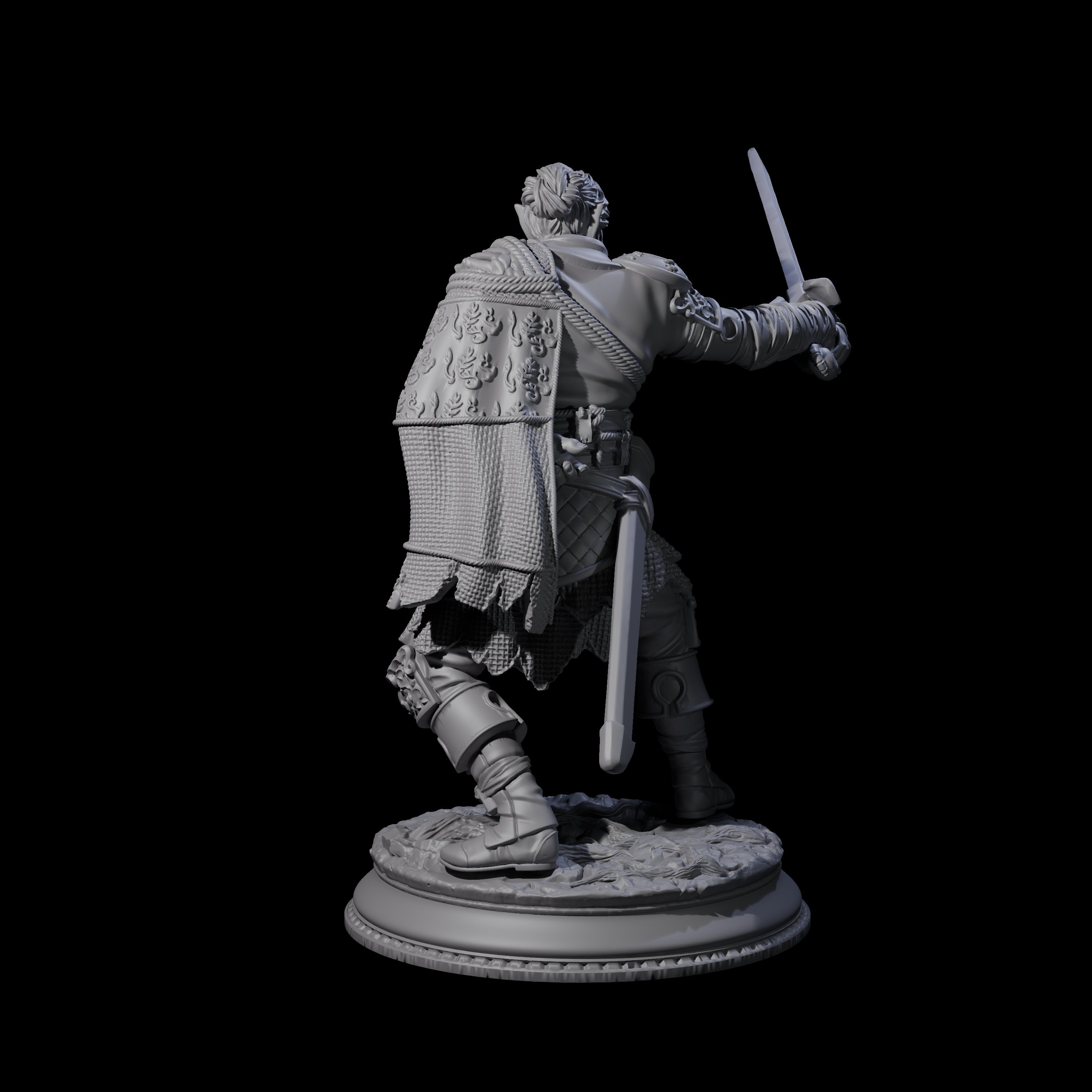Cunning Swordmaster Miniature for Dungeons and Dragons, Pathfinder or other TTRPGs