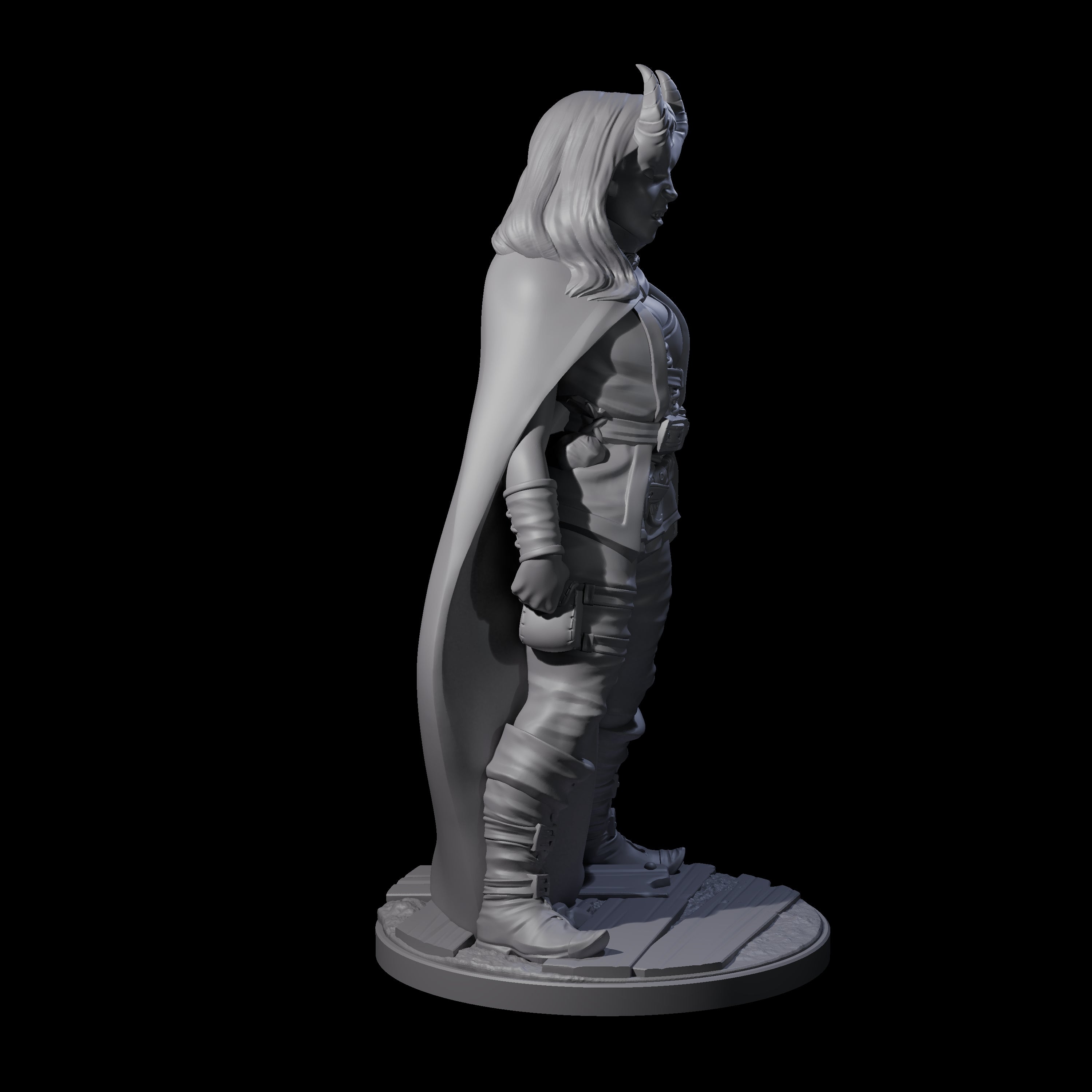 Cunning Tiefling Rogue Miniature for Dungeons and Dragons, Pathfinder or other TTRPGs