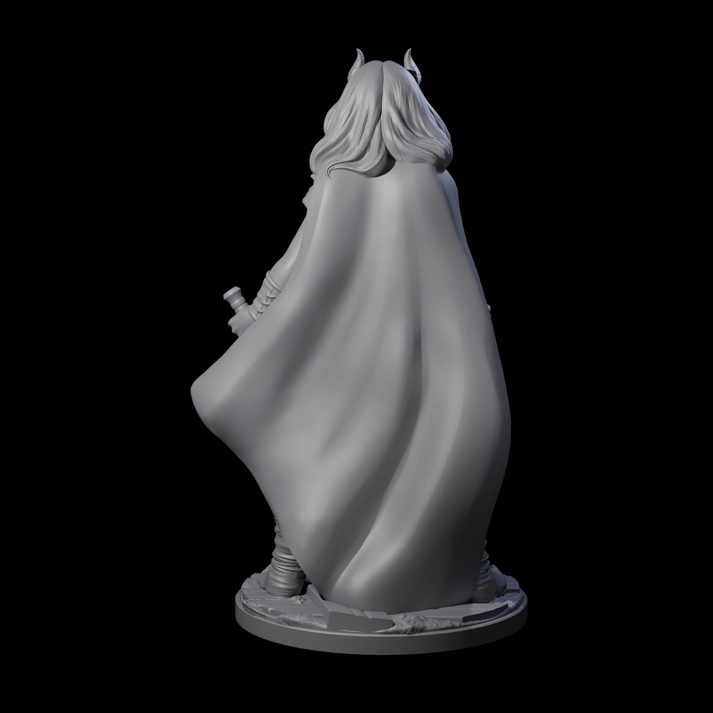 Cunning Tiefling Rogue Miniature for Dungeons and Dragons, Pathfinder or other TTRPGs