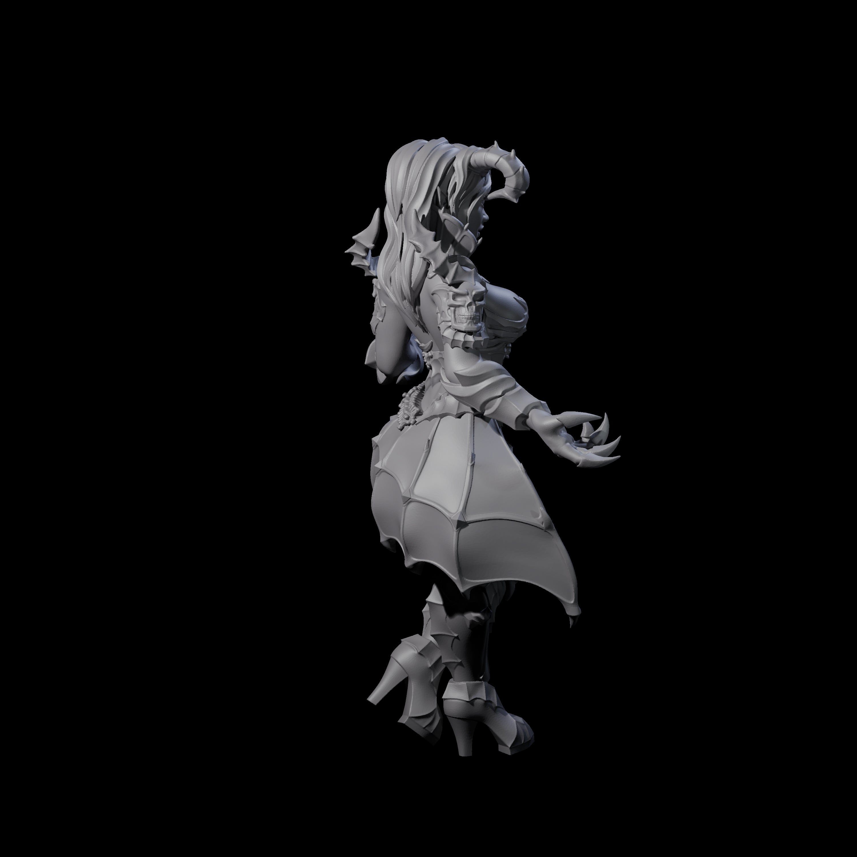 Cunning Tiefling Temptress Miniature for Dungeons and Dragons, Pathfinder or other TTRPGs