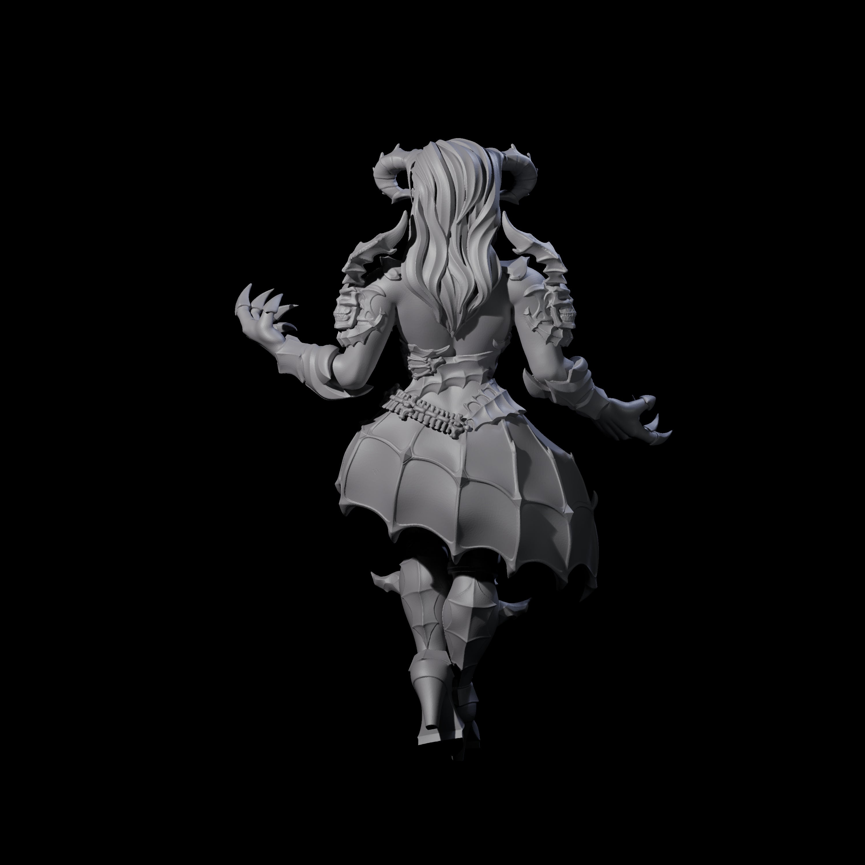 Cunning Tiefling Temptress Miniature for Dungeons and Dragons, Pathfinder or other TTRPGs