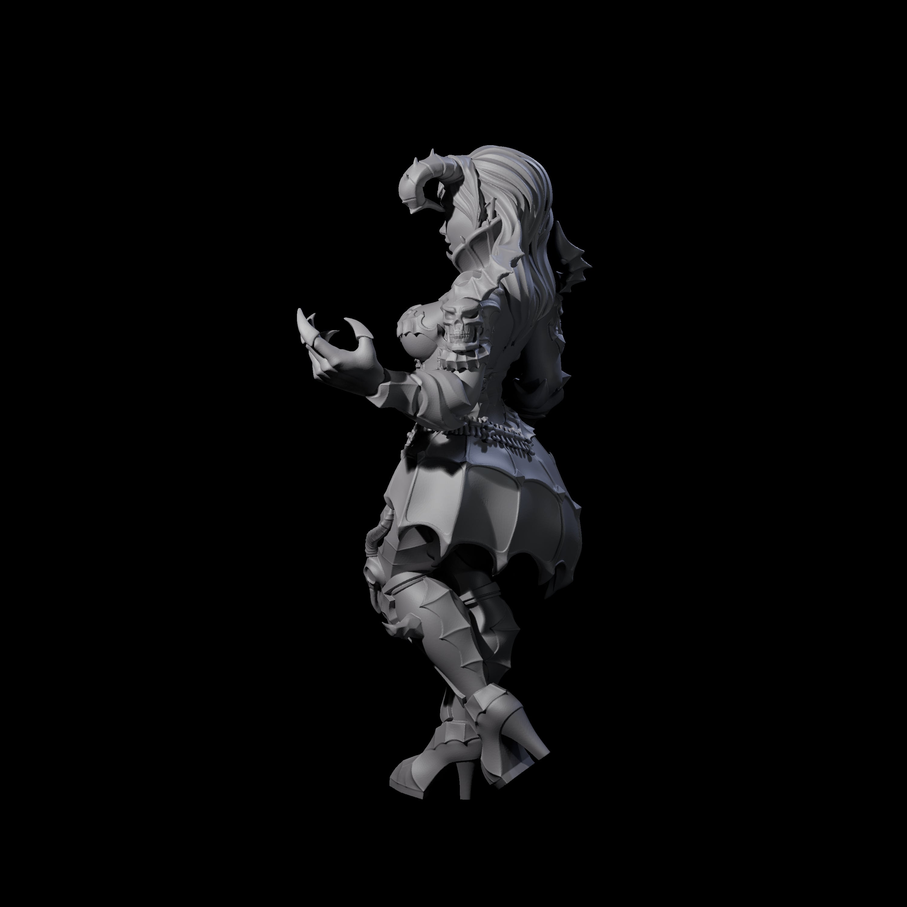 Cunning Tiefling Temptress Miniature for Dungeons and Dragons, Pathfinder or other TTRPGs