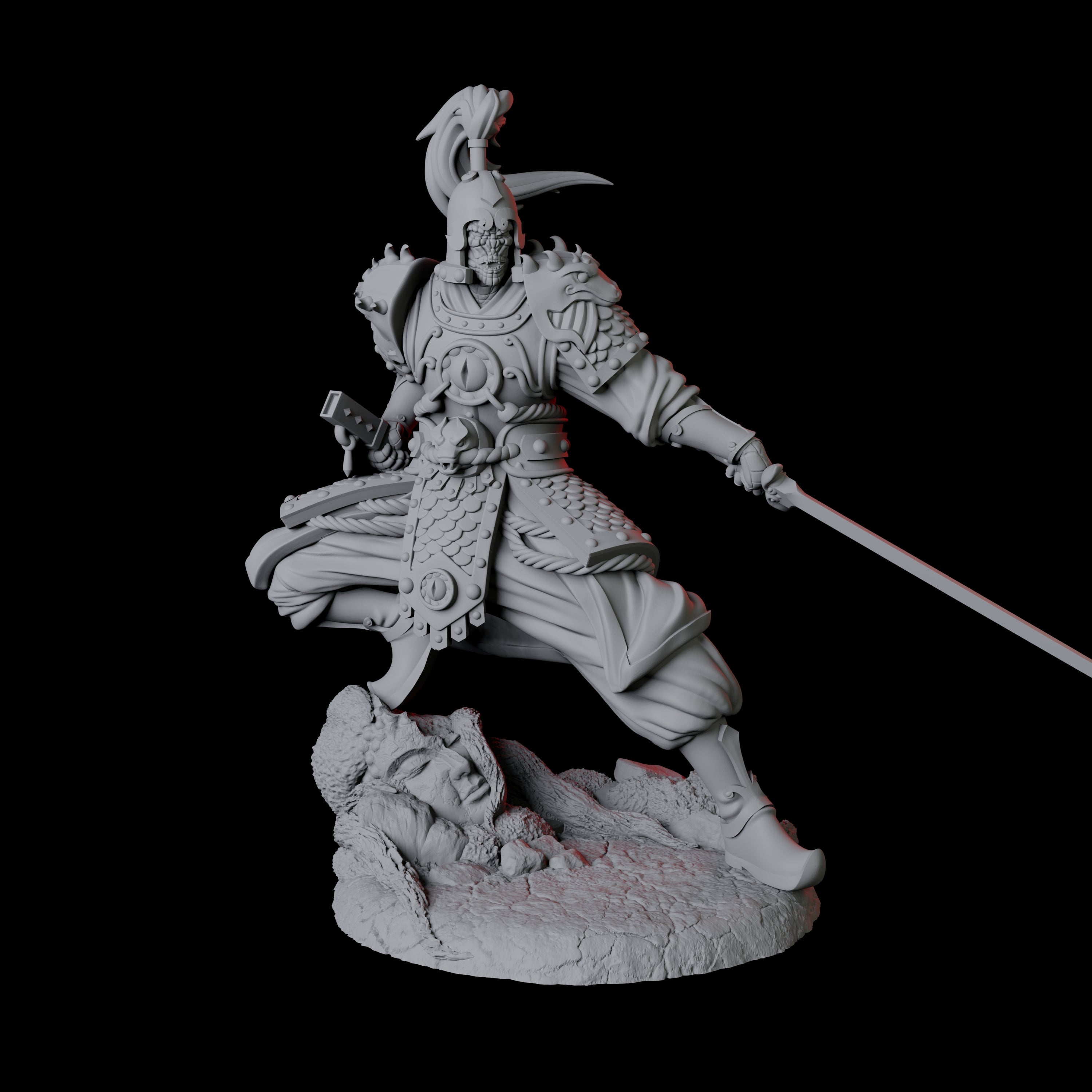 Cunning Yuan-Ti Warrior A Miniature for Dungeons and Dragons, Pathfinder or other TTRPGs