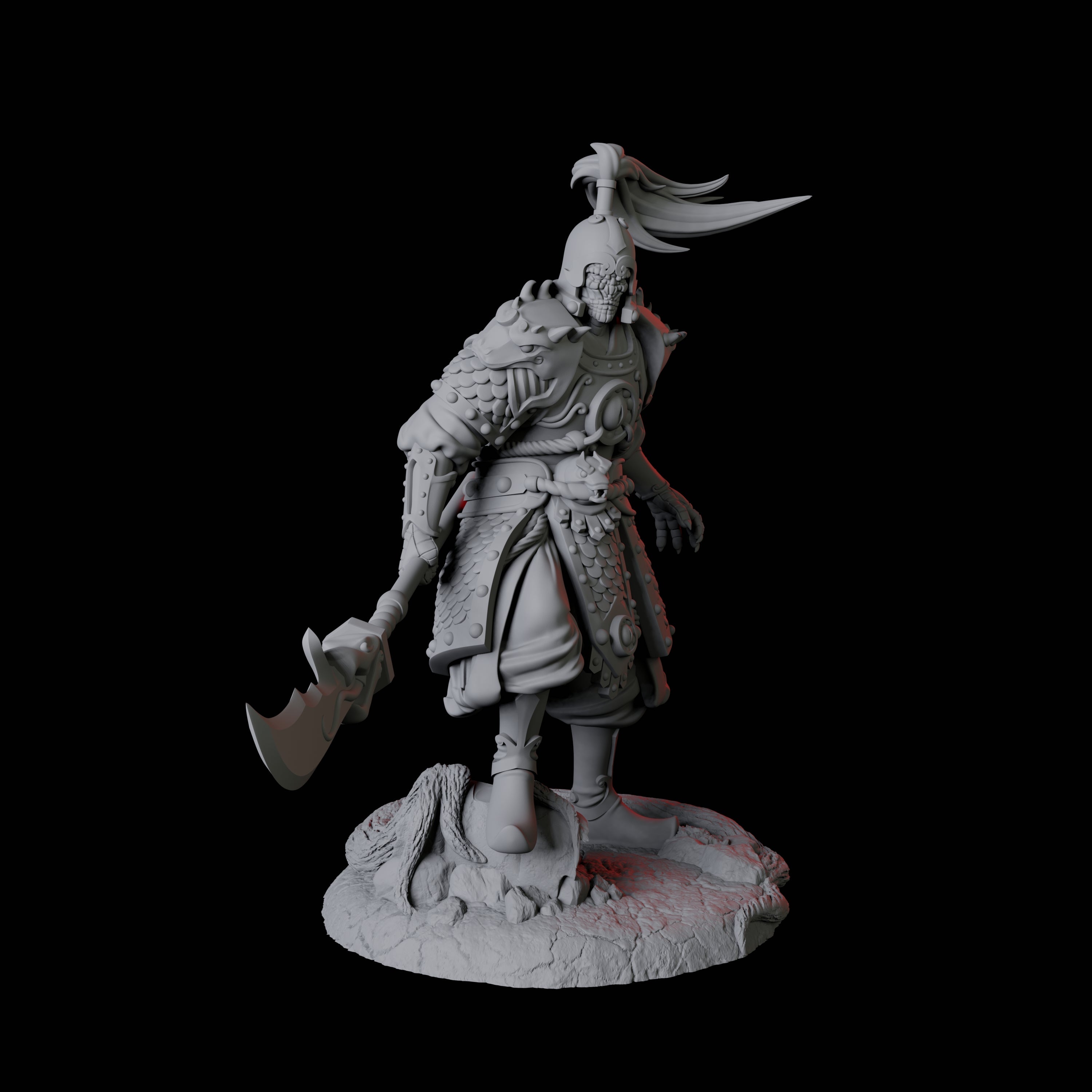 Cunning Yuan-Ti Warrior B Miniature for Dungeons and Dragons, Pathfinder or other TTRPGs