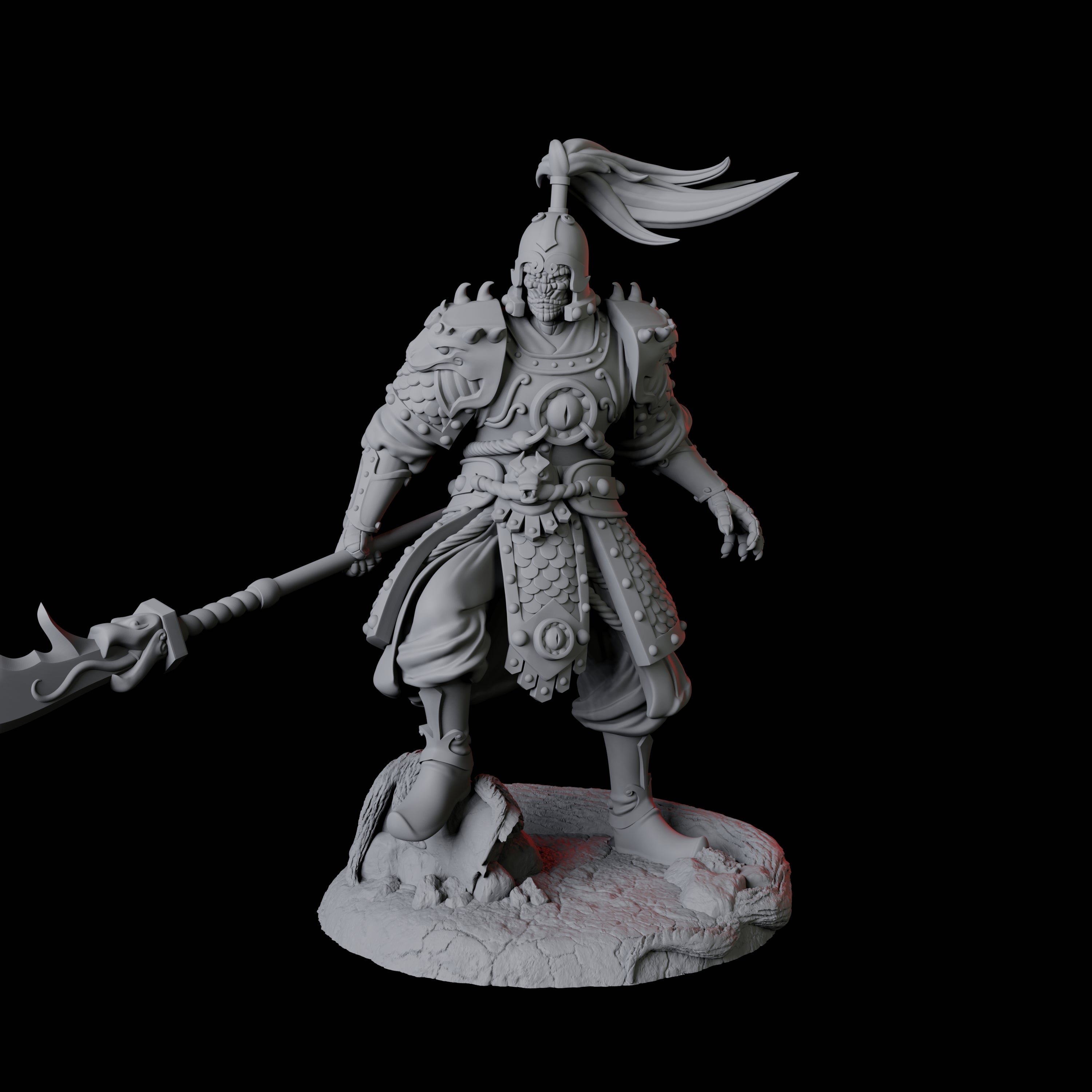 Cunning Yuan-Ti Warrior B Miniature for Dungeons and Dragons, Pathfinder or other TTRPGs
