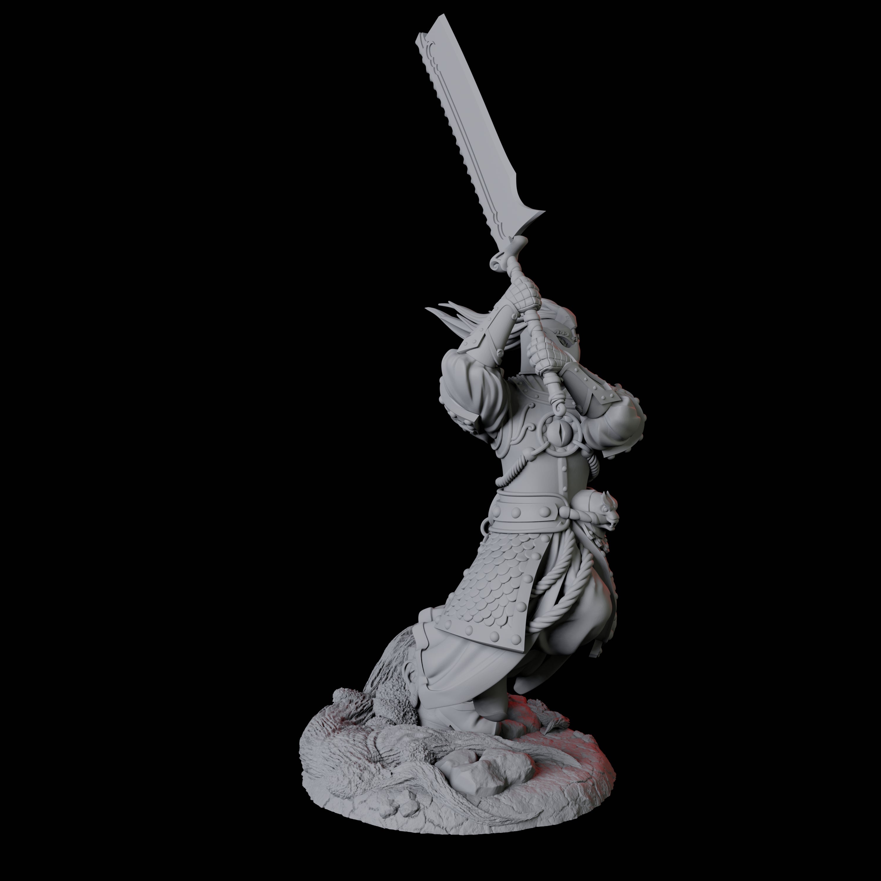 Cunning Yuan-Ti Warrior C Miniature for Dungeons and Dragons, Pathfinder or other TTRPGs