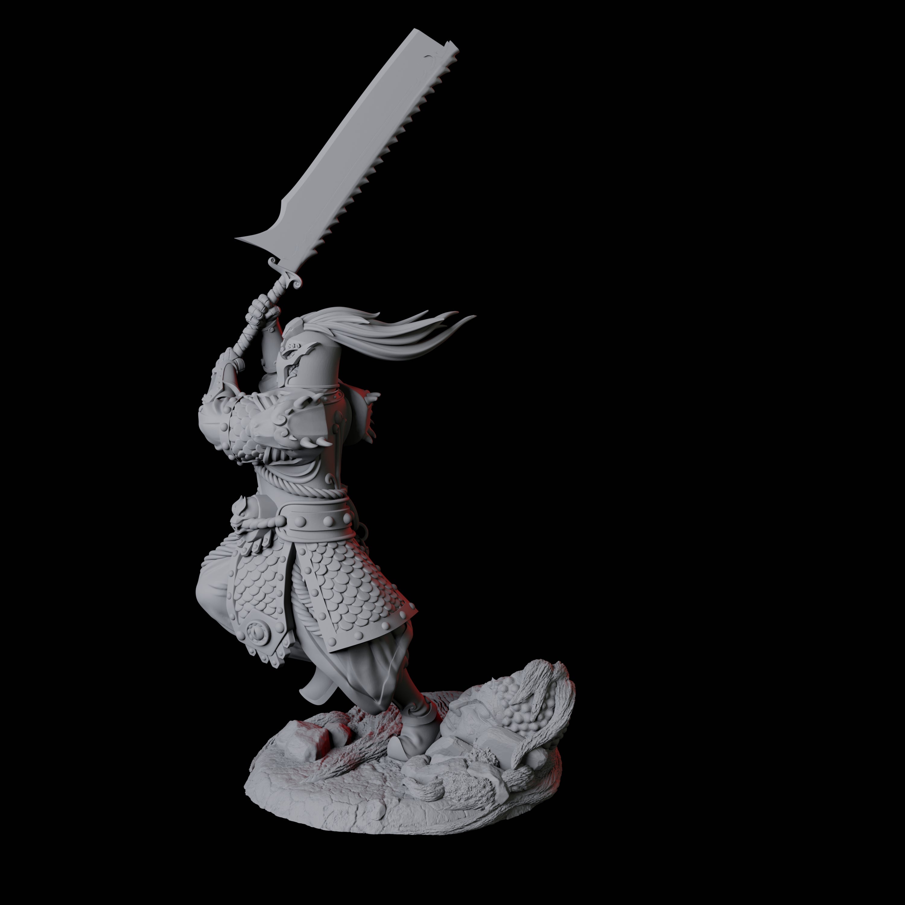 Cunning Yuan-Ti Warrior C Miniature for Dungeons and Dragons, Pathfinder or other TTRPGs
