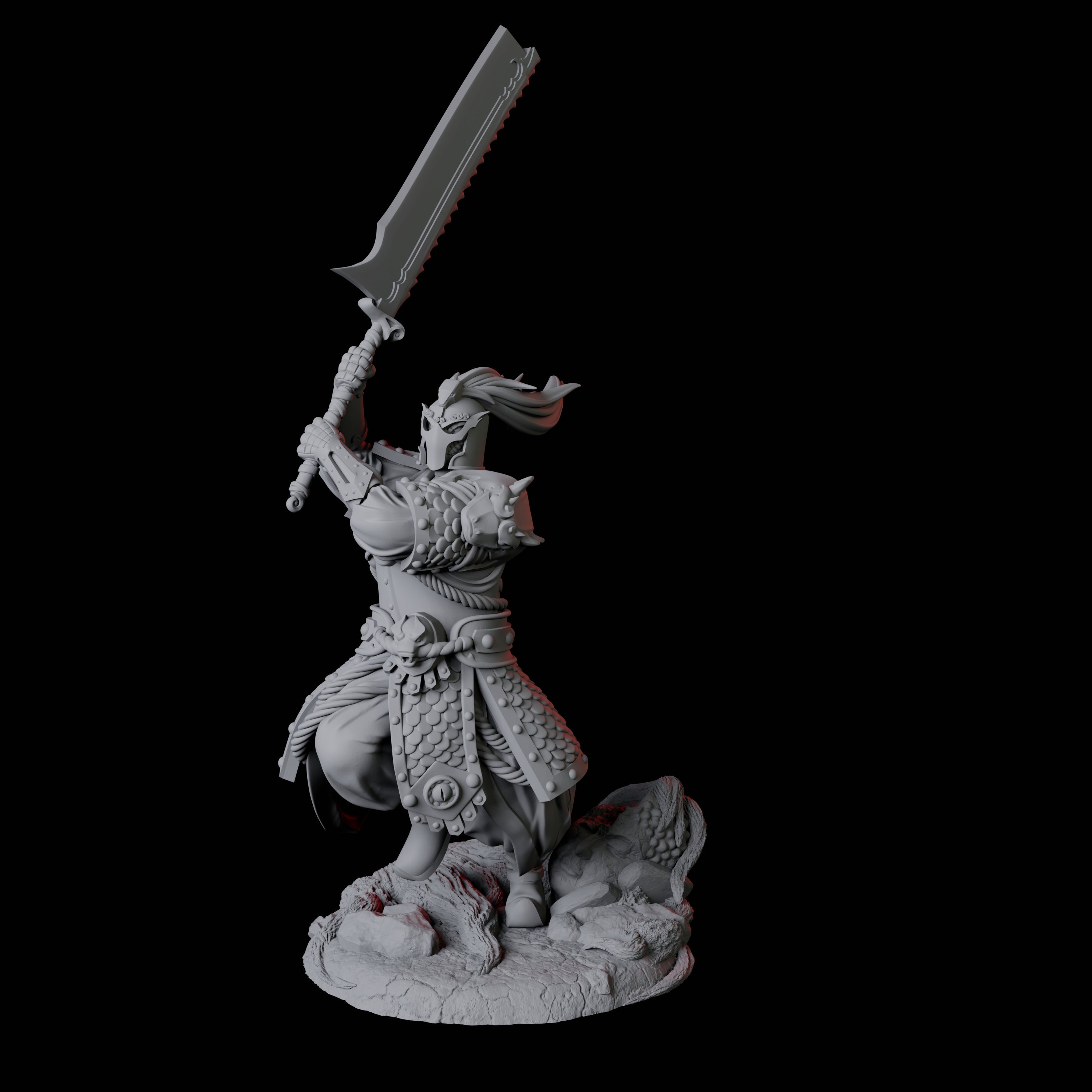 Cunning Yuan-Ti Warrior C Miniature for Dungeons and Dragons, Pathfinder or other TTRPGs
