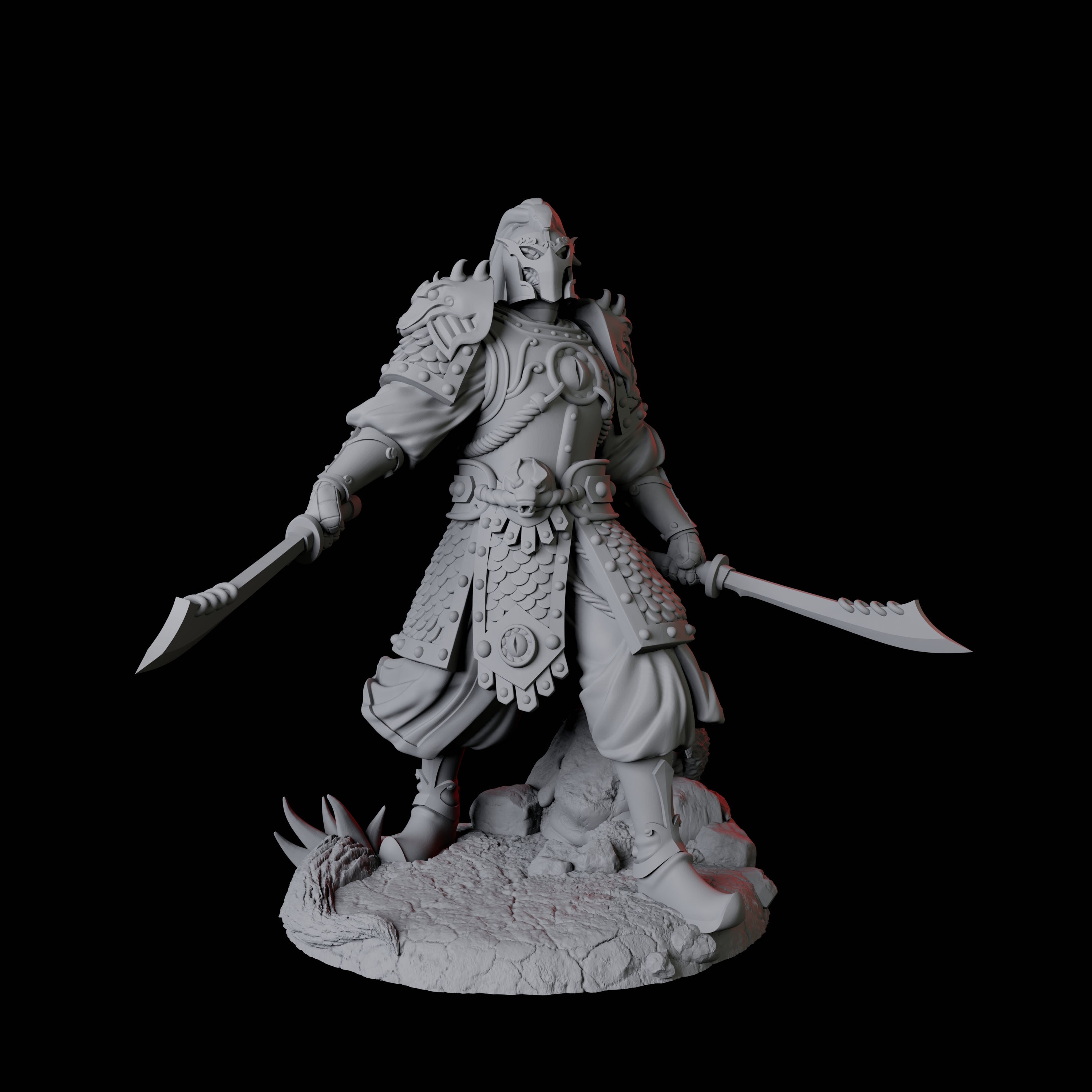 Cunning Yuan-Ti Warrior D Miniature for Dungeons and Dragons, Pathfinder or other TTRPGs