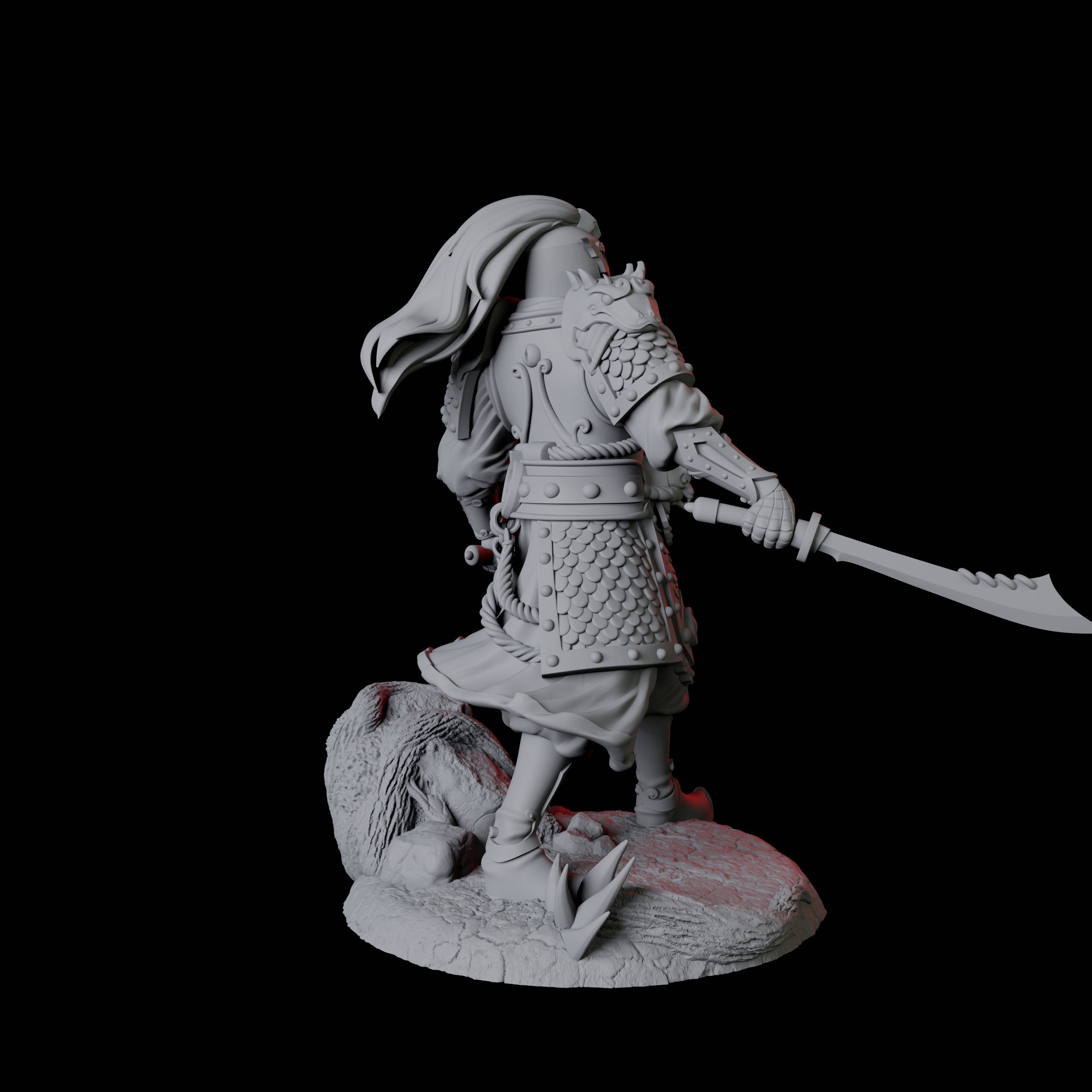 Cunning Yuan-Ti Warrior D Miniature for Dungeons and Dragons, Pathfinder or other TTRPGs