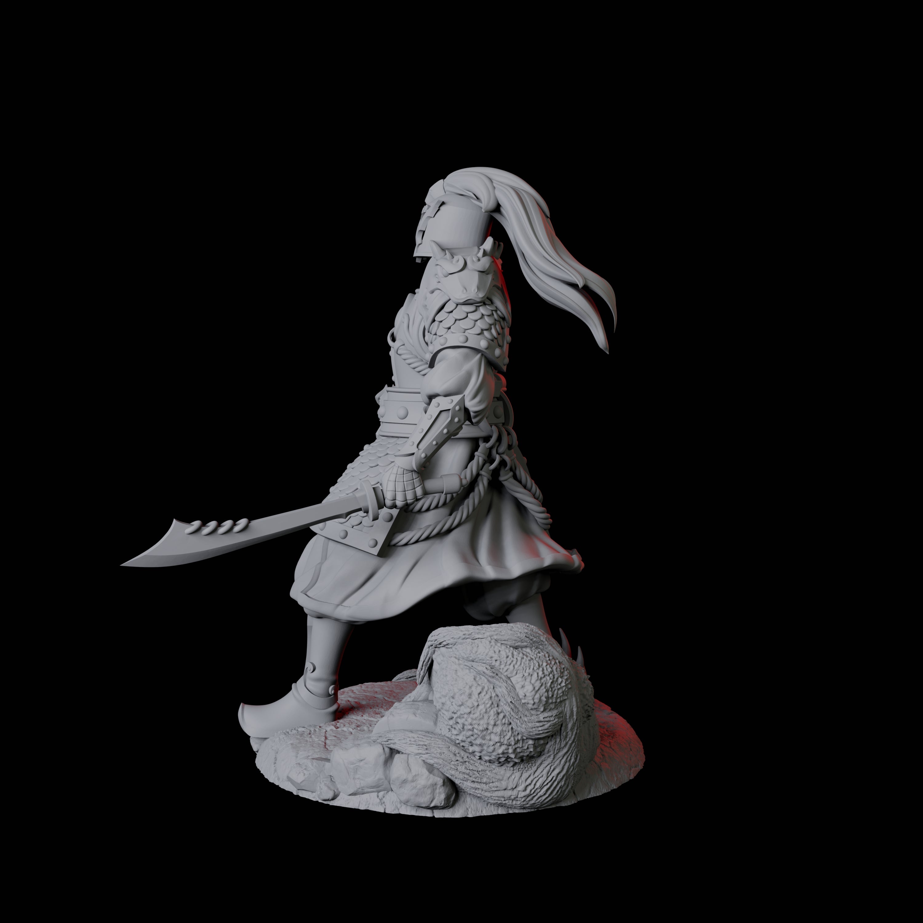Cunning Yuan-Ti Warrior D Miniature for Dungeons and Dragons, Pathfinder or other TTRPGs