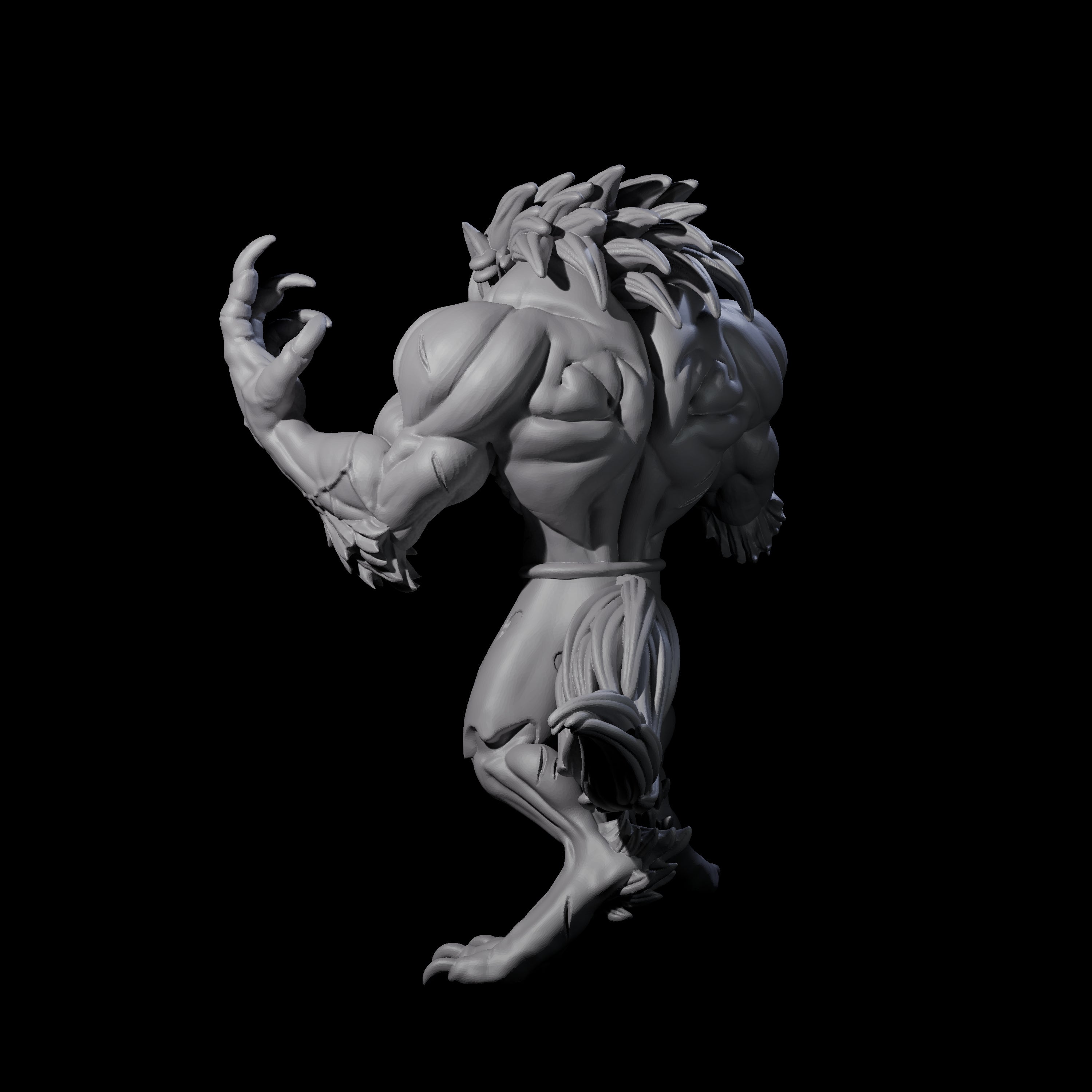 Cursing Werewolf Miniature for Dungeons and Dragons, Pathfinder or other TTRPGs
