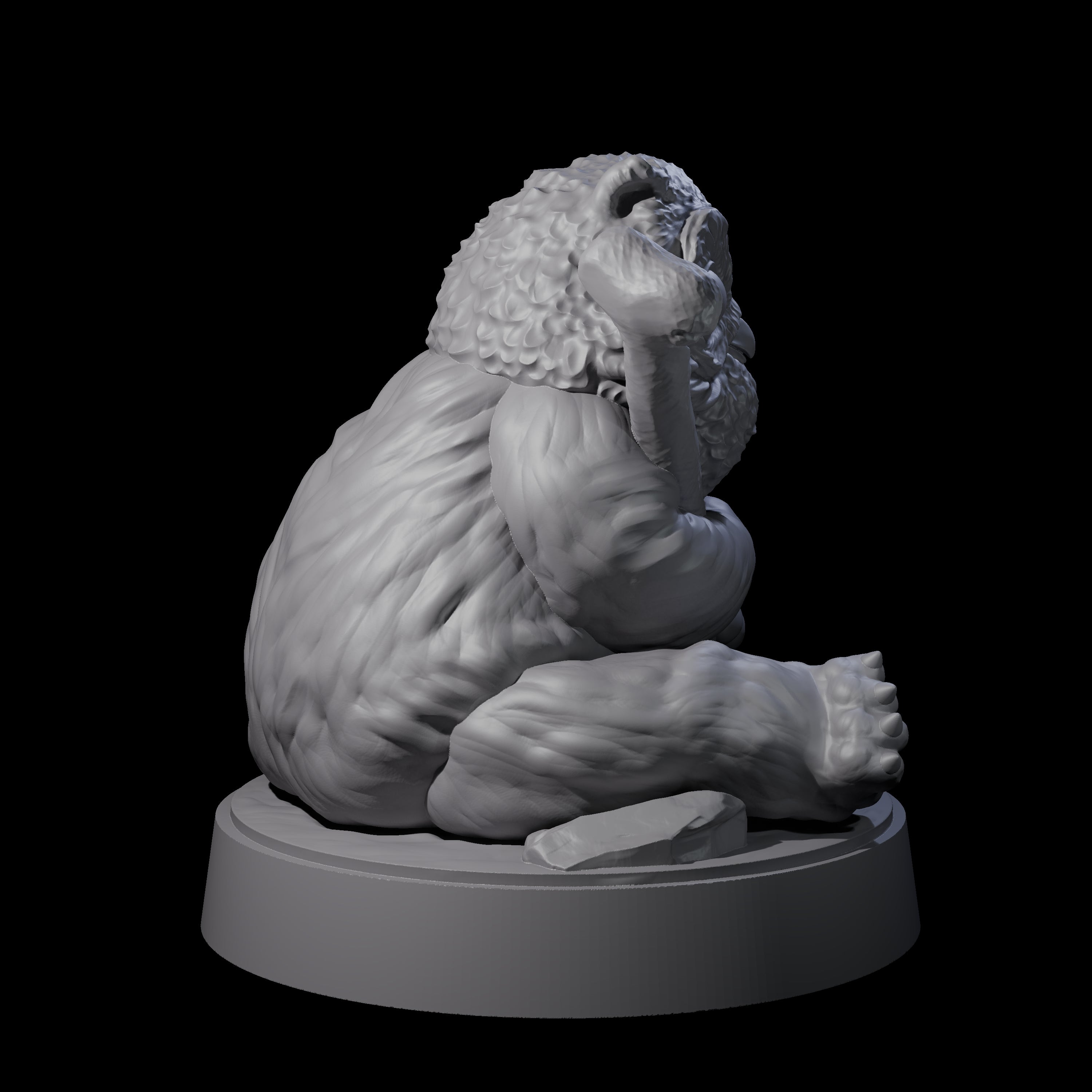Cute Owlbear Cub Miniature for Dungeons and Dragons, Pathfinder or other TTRPGs