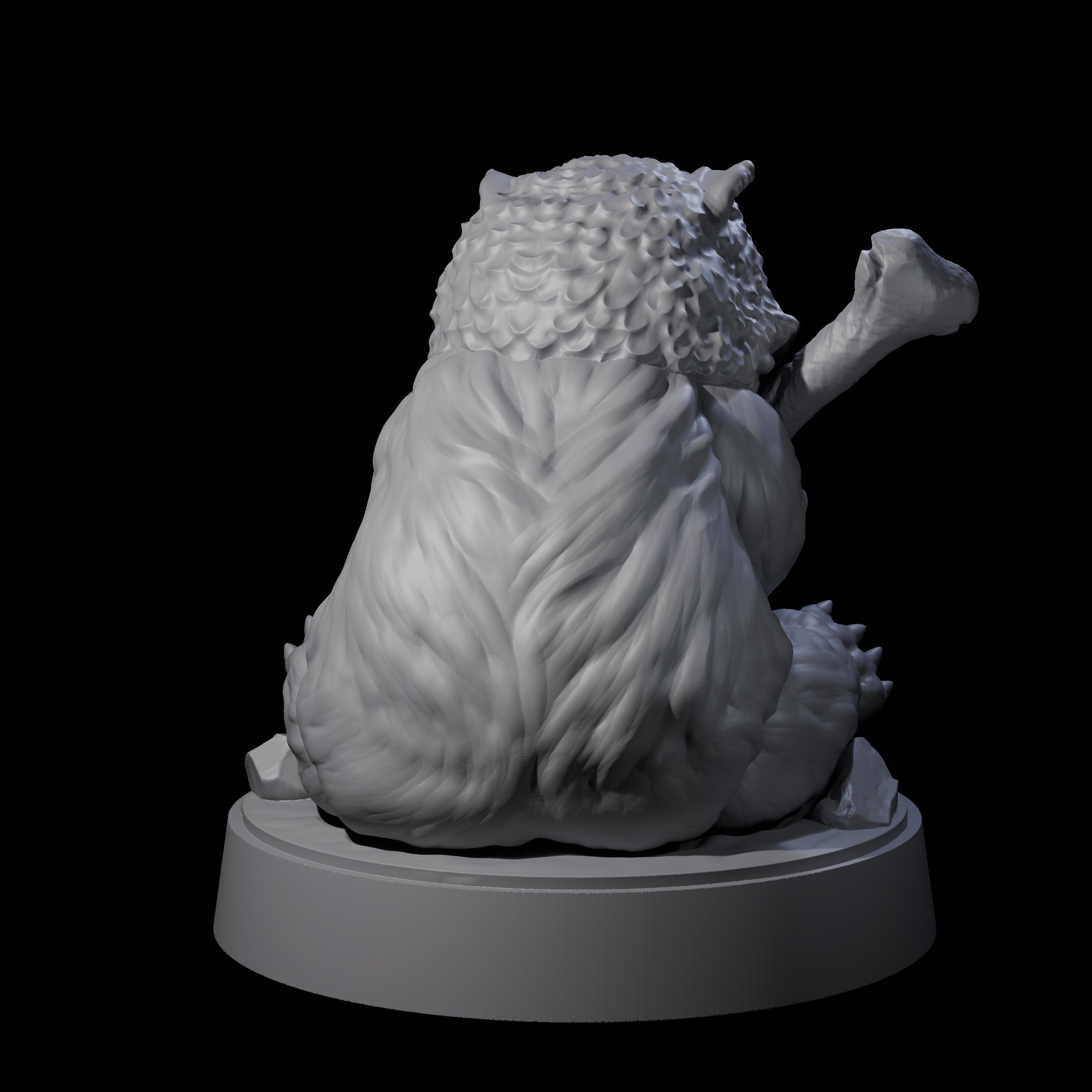 Cute Owlbear Cub Miniature for Dungeons and Dragons, Pathfinder or other TTRPGs