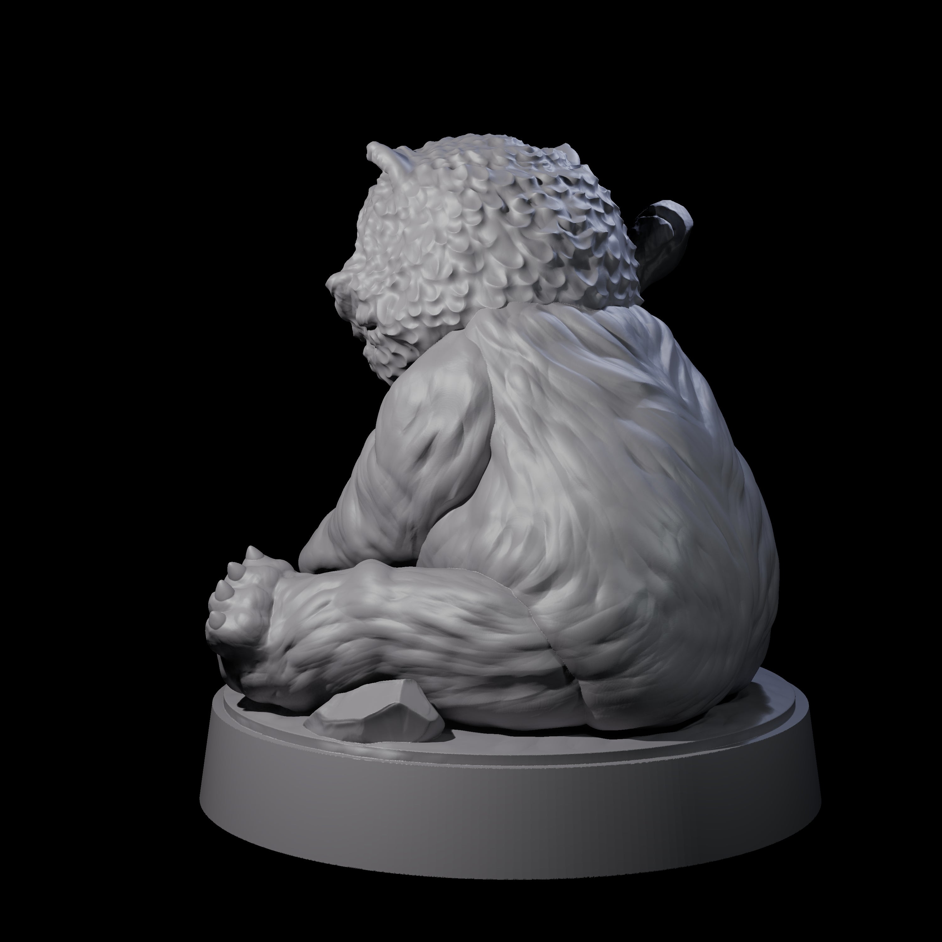 Cute Owlbear Cub Miniature for Dungeons and Dragons, Pathfinder or other TTRPGs