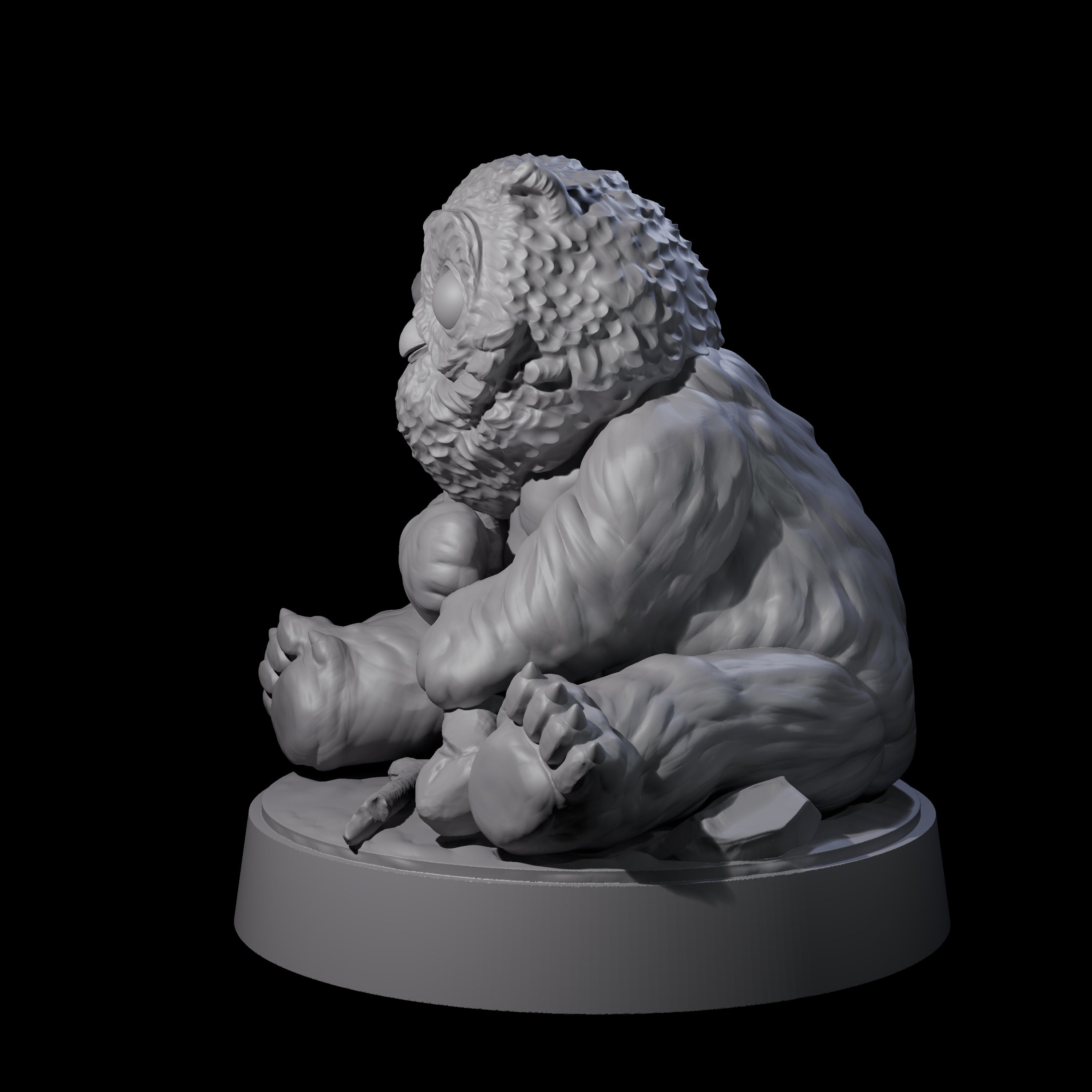 Cute Owlbear Cub Miniature for Dungeons and Dragons, Pathfinder or other TTRPGs