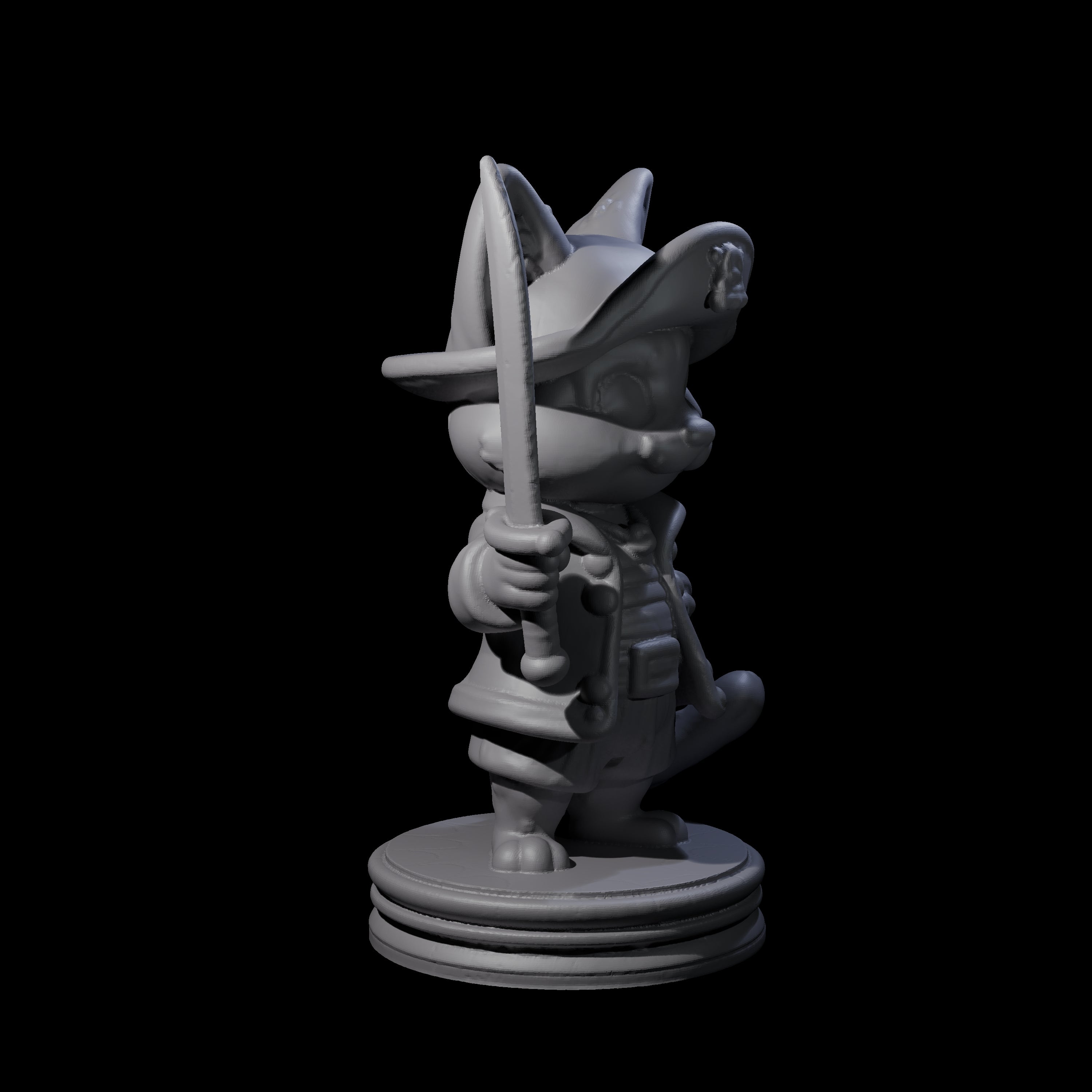 Cute Pirate Kitty A Miniature for Dungeons and Dragons, Pathfinder or other TTRPGs