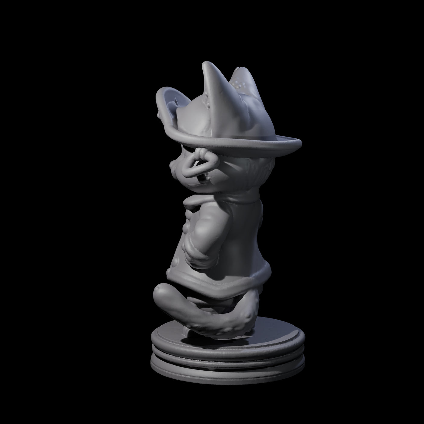 Cute Pirate Kitty A Miniature for Dungeons and Dragons, Pathfinder or other TTRPGs