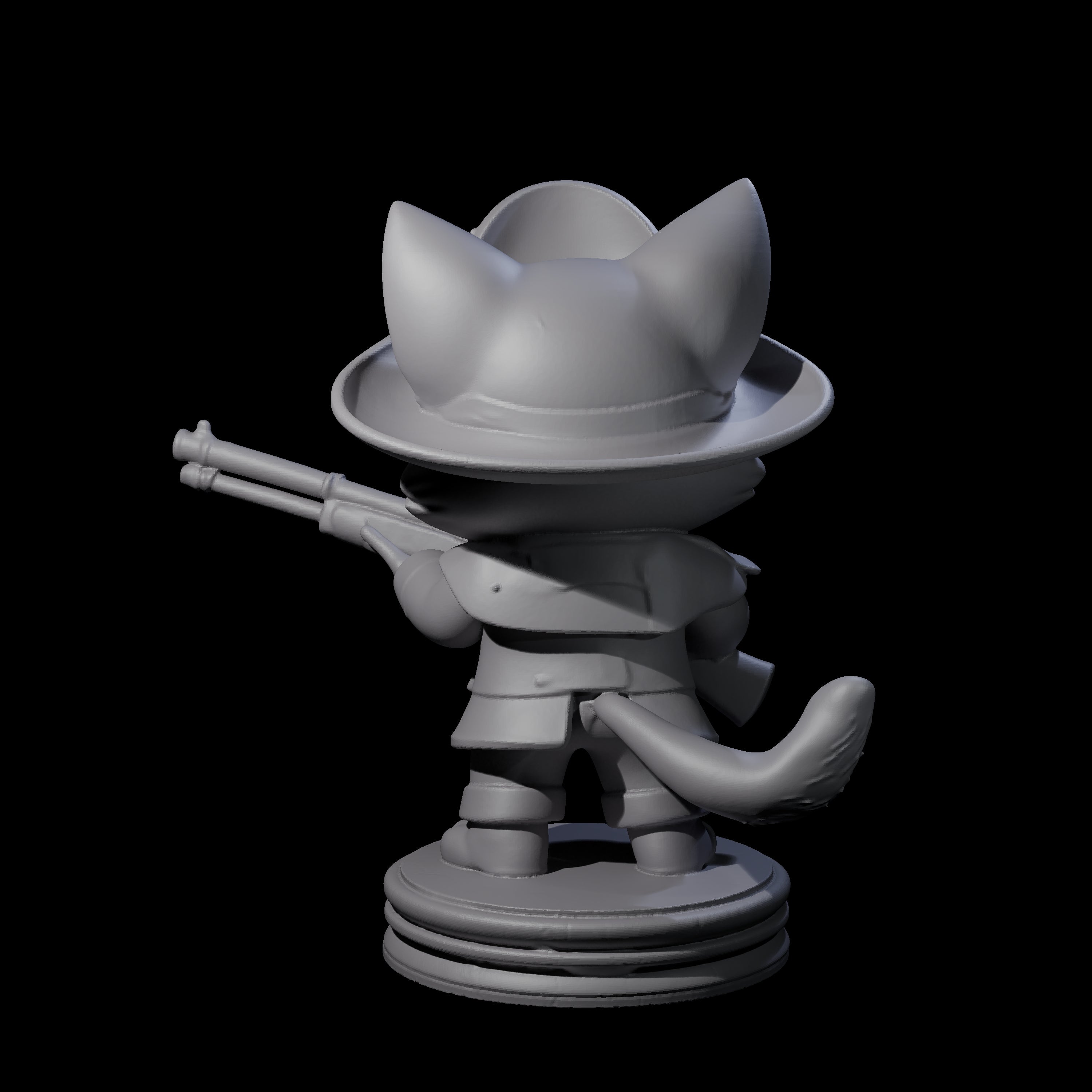 Cute Pirate Kitty E Miniature for Dungeons and Dragons, Pathfinder or other TTRPGs