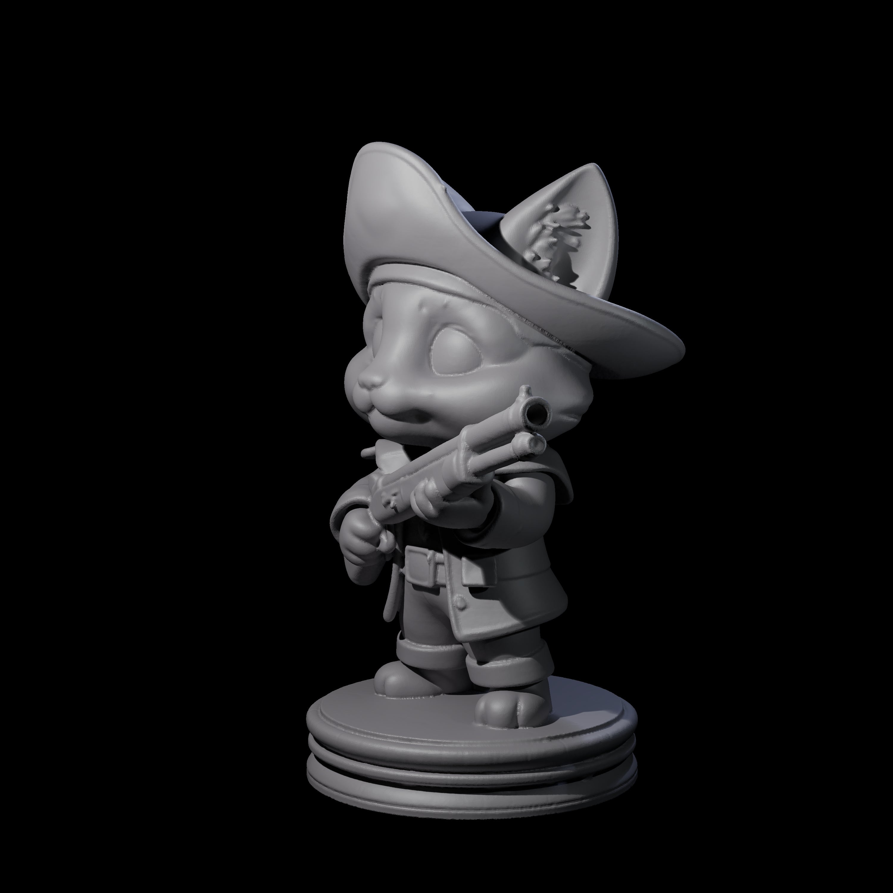 Cute Pirate Kitty E Miniature for Dungeons and Dragons, Pathfinder or other TTRPGs