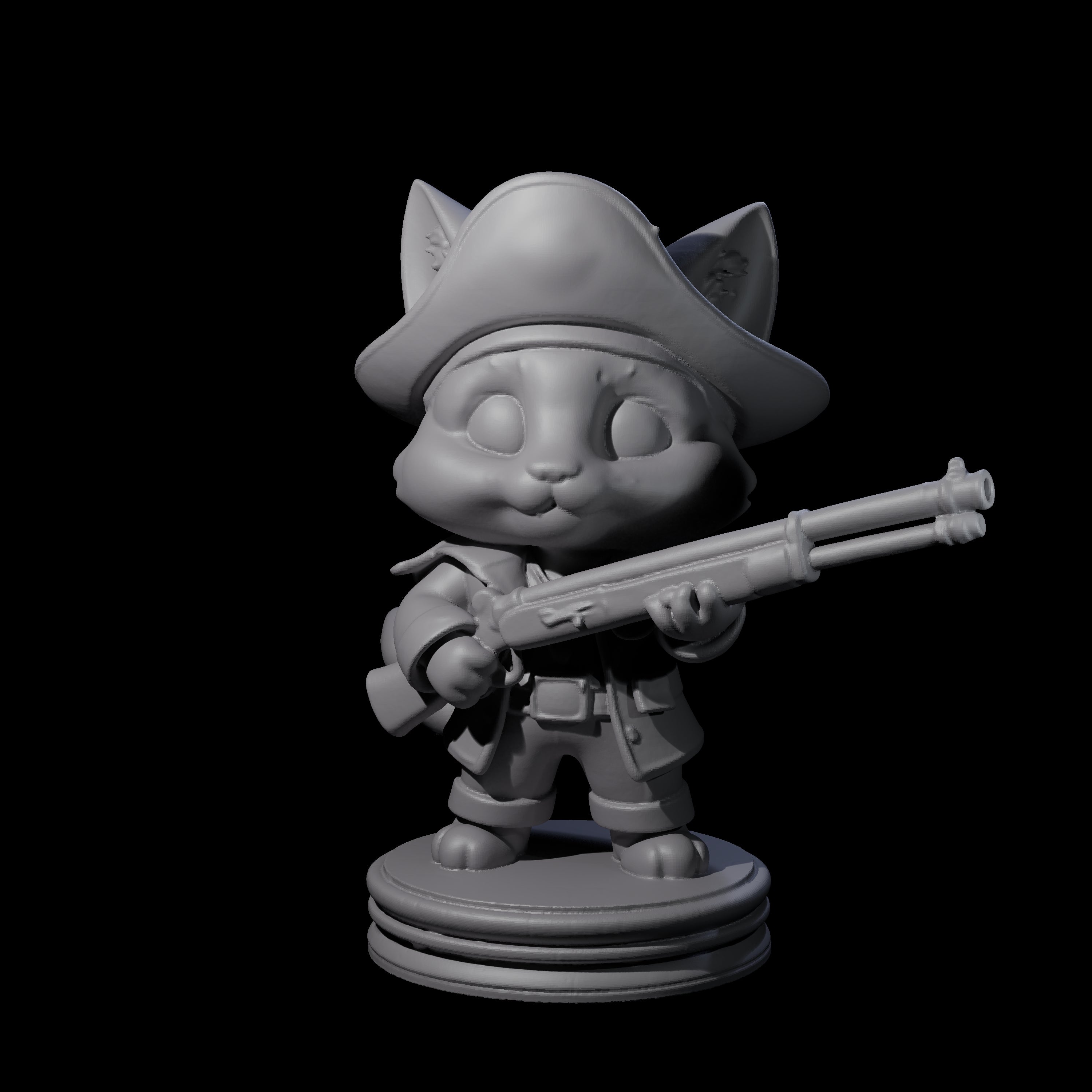 Cute Pirate Kitty E Miniature for Dungeons and Dragons, Pathfinder or other TTRPGs