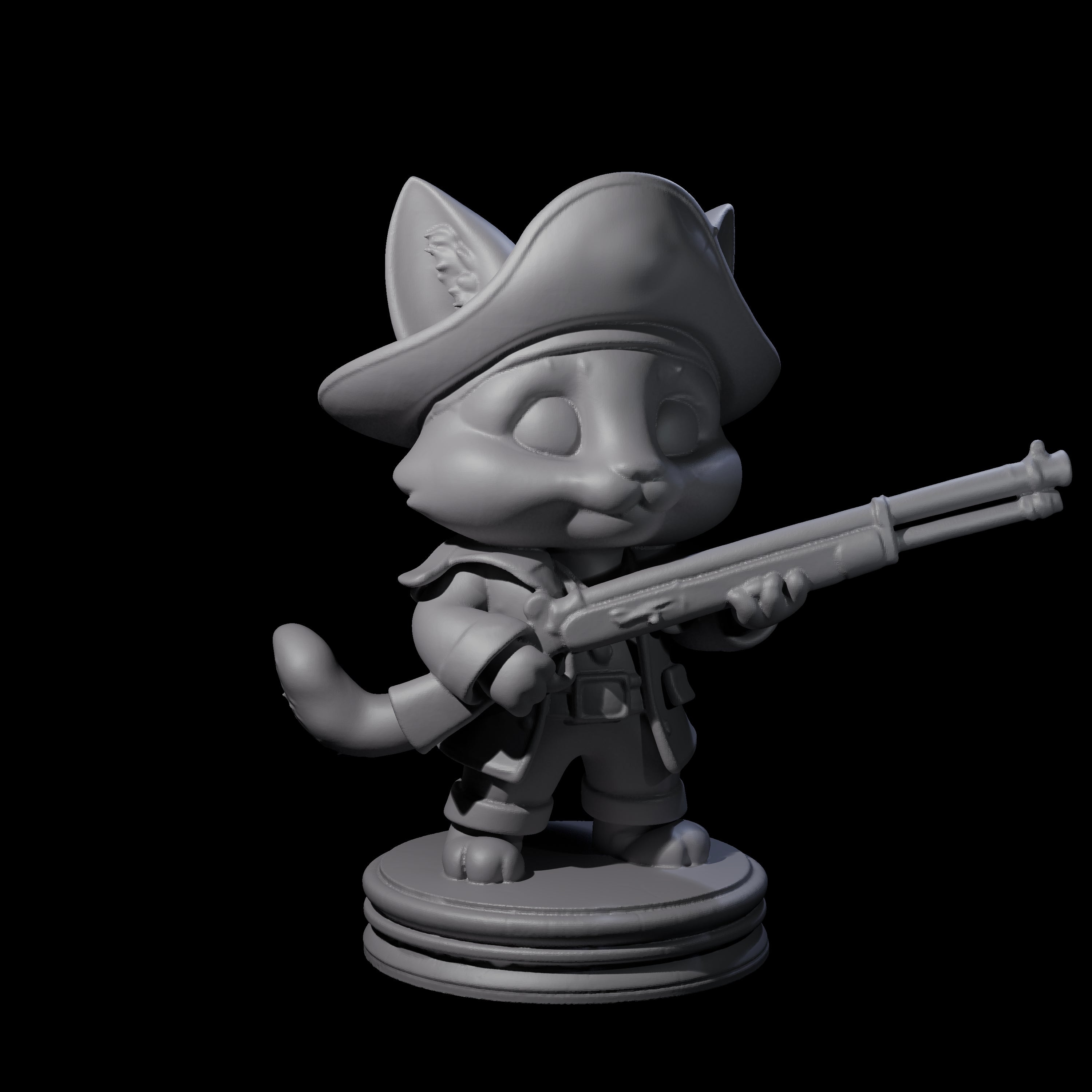 Cute Pirate Kitty E Miniature for Dungeons and Dragons, Pathfinder or other TTRPGs