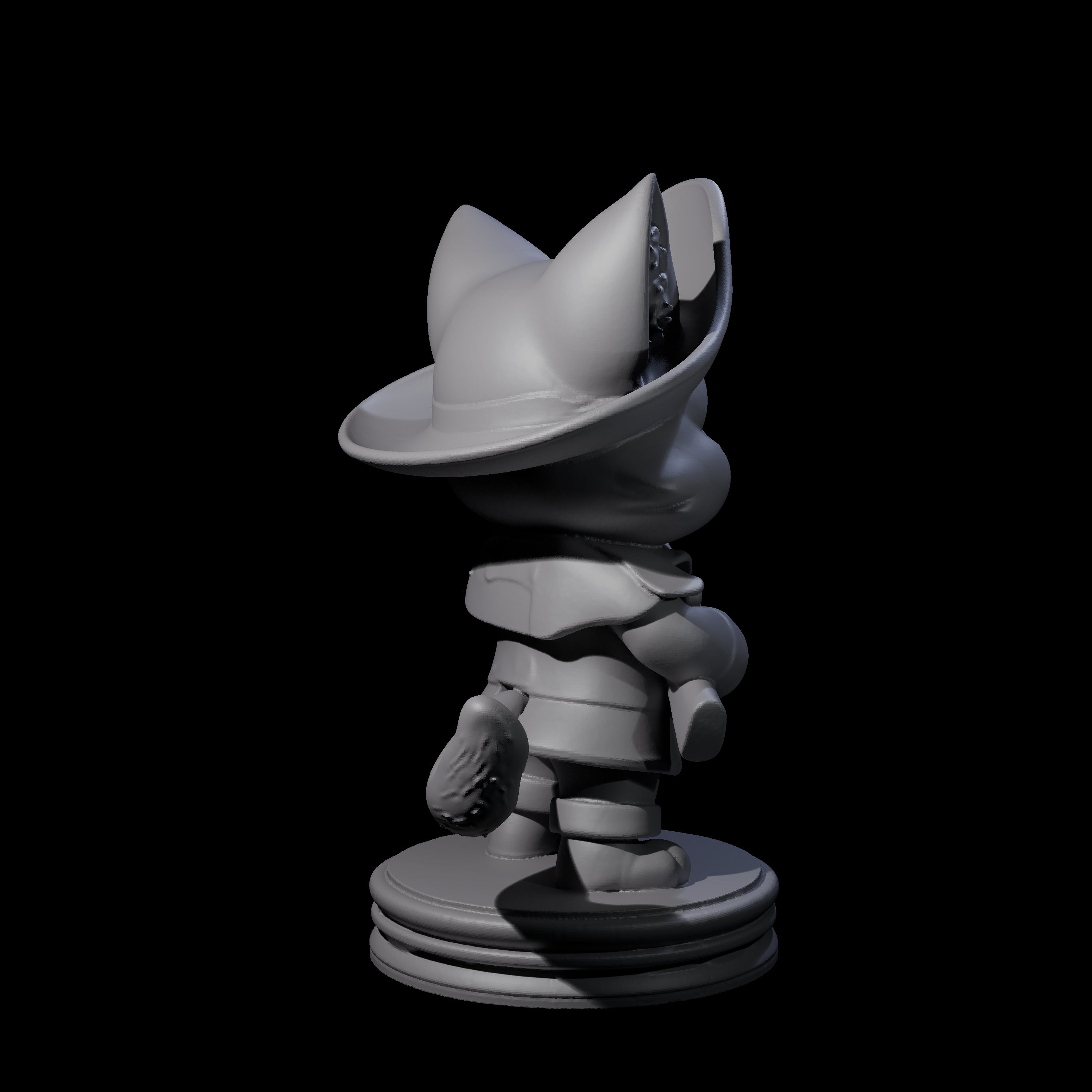 Cute Pirate Kitty E Miniature for Dungeons and Dragons, Pathfinder or other TTRPGs