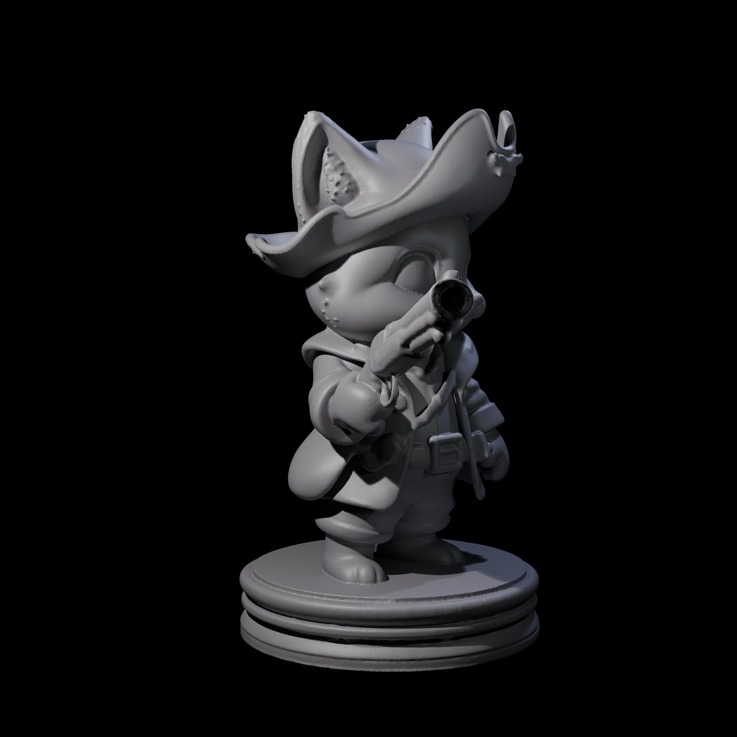 Cute Pirate Kitty F Miniature for Dungeons and Dragons, Pathfinder or other TTRPGs