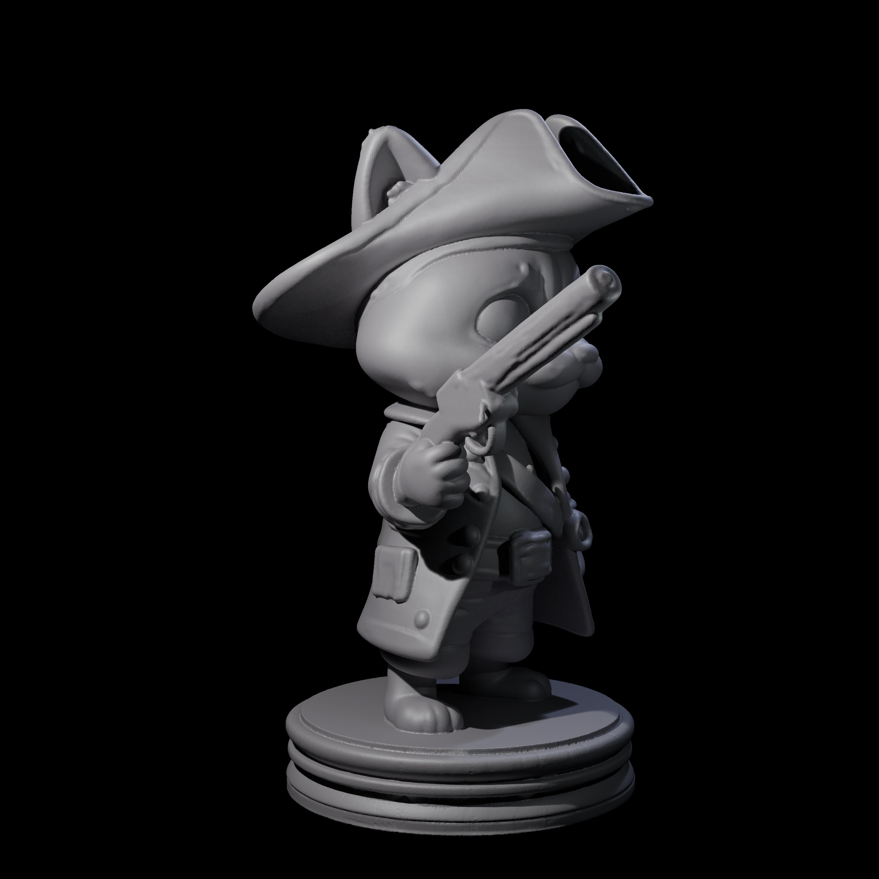Cute Pirate Kitty G Miniature for Dungeons and Dragons, Pathfinder or other TTRPGs