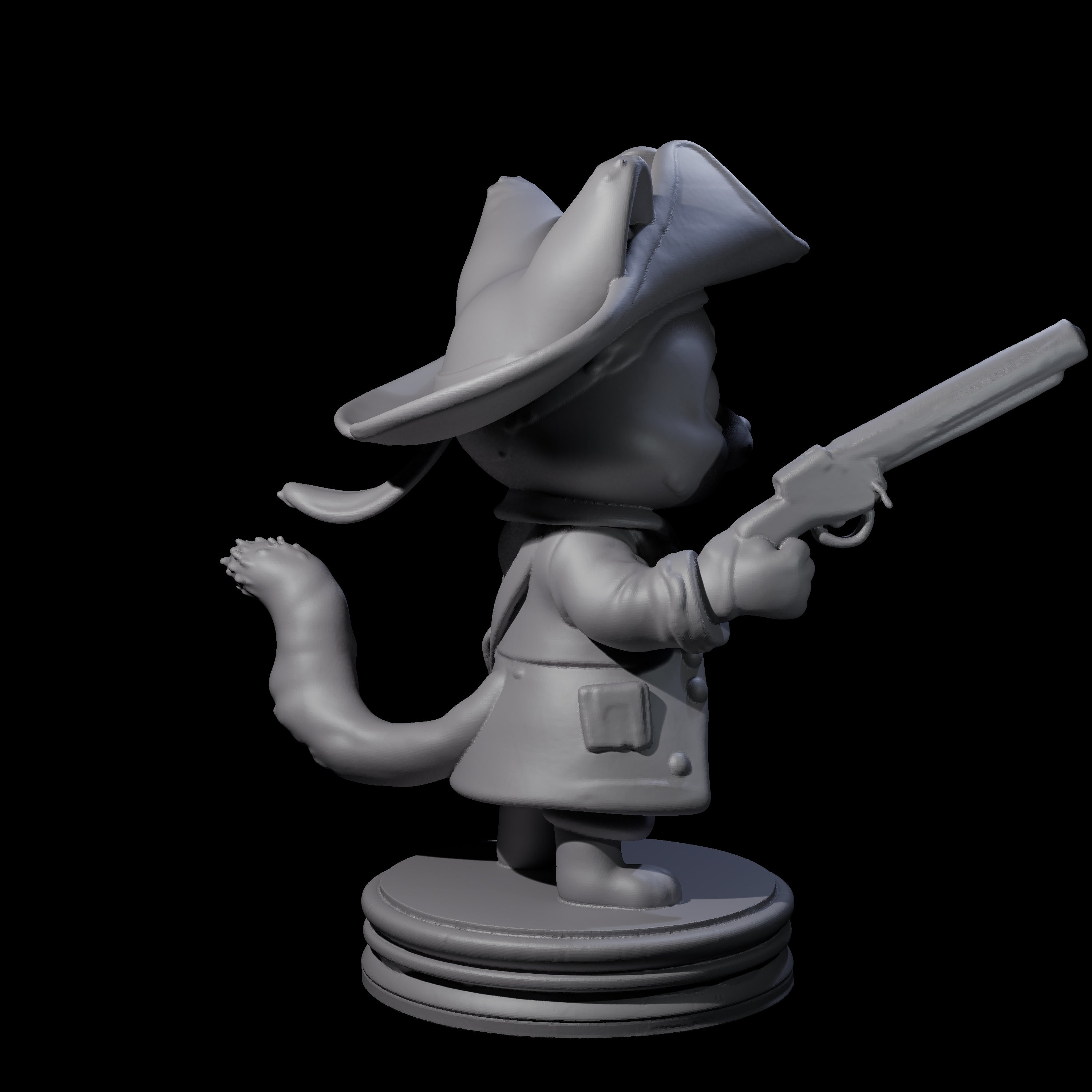 Cute Pirate Kitty G Miniature for Dungeons and Dragons, Pathfinder or other TTRPGs