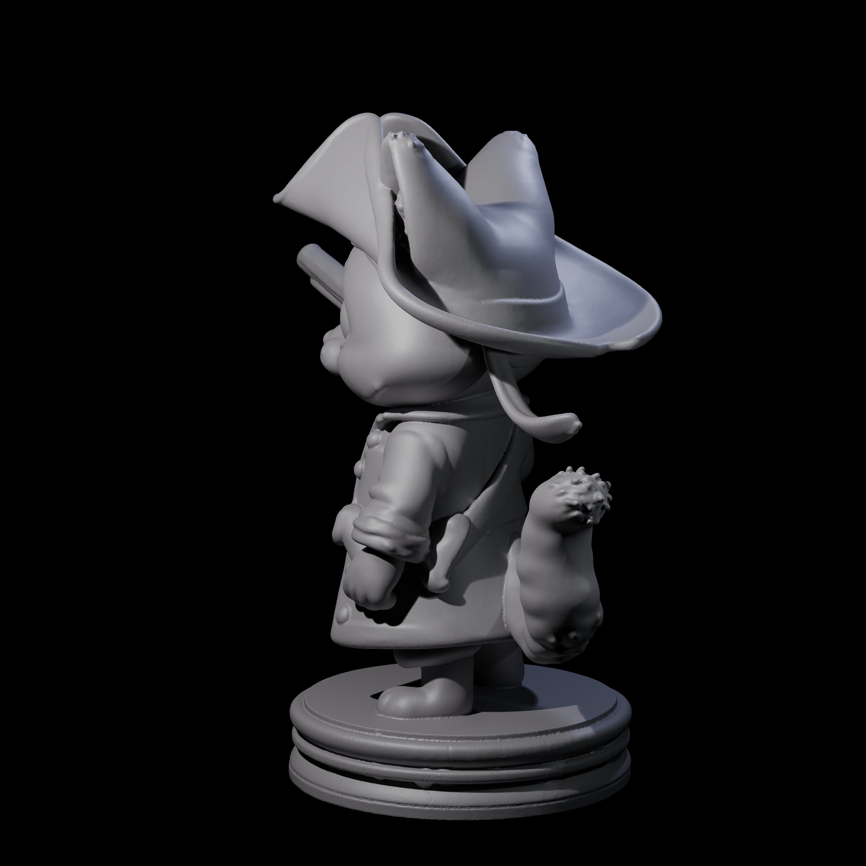 Cute Pirate Kitty G Miniature for Dungeons and Dragons, Pathfinder or other TTRPGs