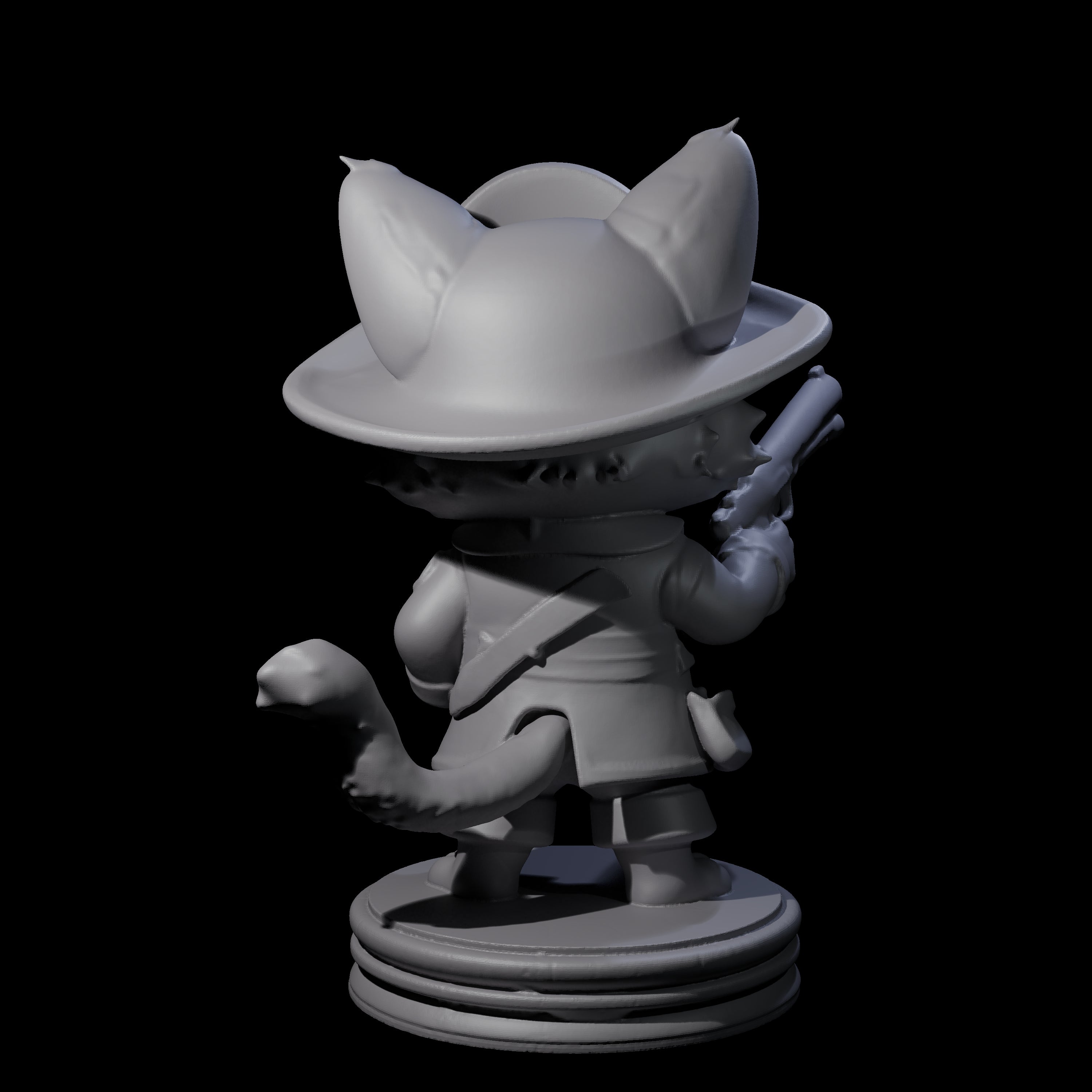 Cute Pirate Kitty I Miniature for Dungeons and Dragons, Pathfinder or other TTRPGs