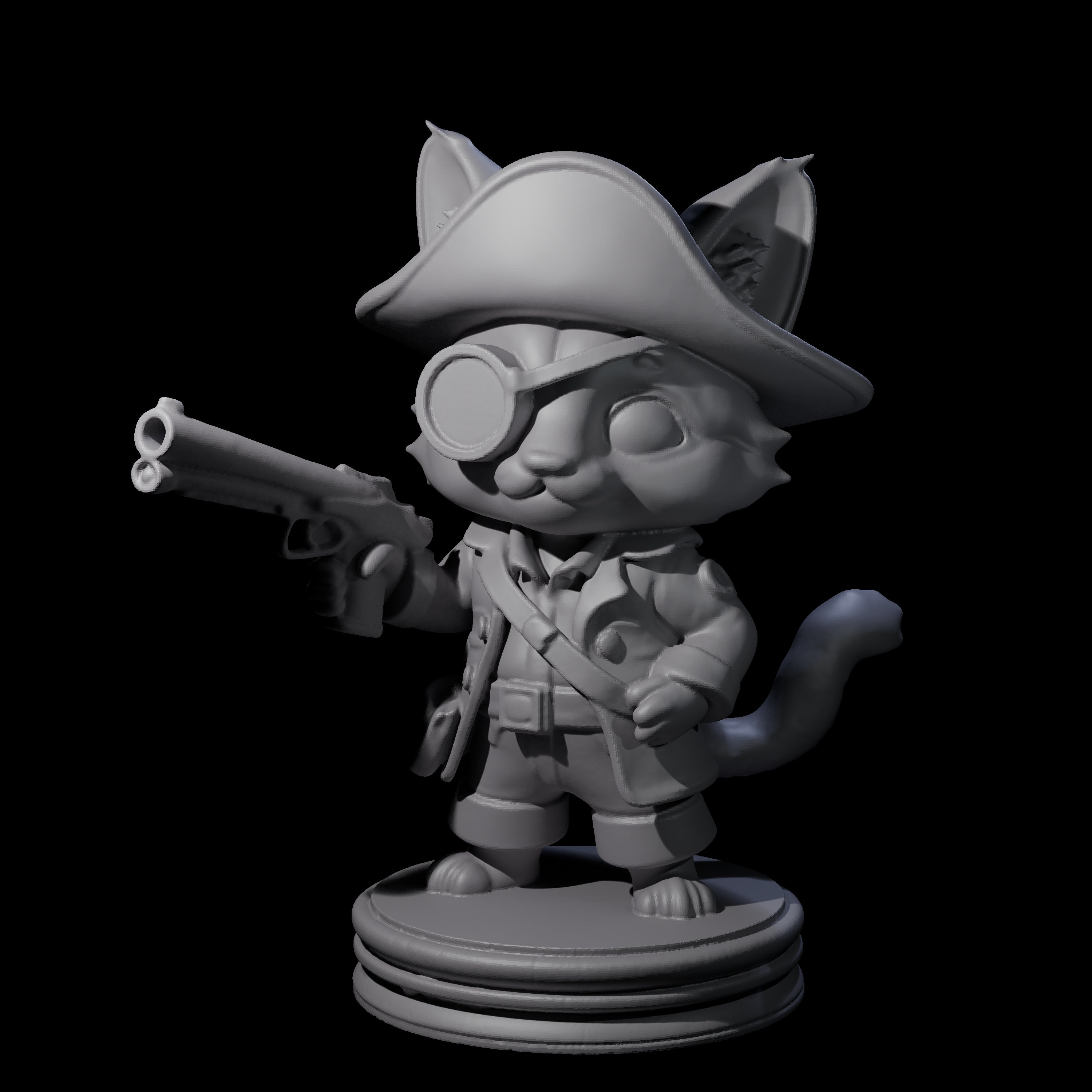 Cute Pirate Kitty I Miniature for Dungeons and Dragons, Pathfinder or other TTRPGs