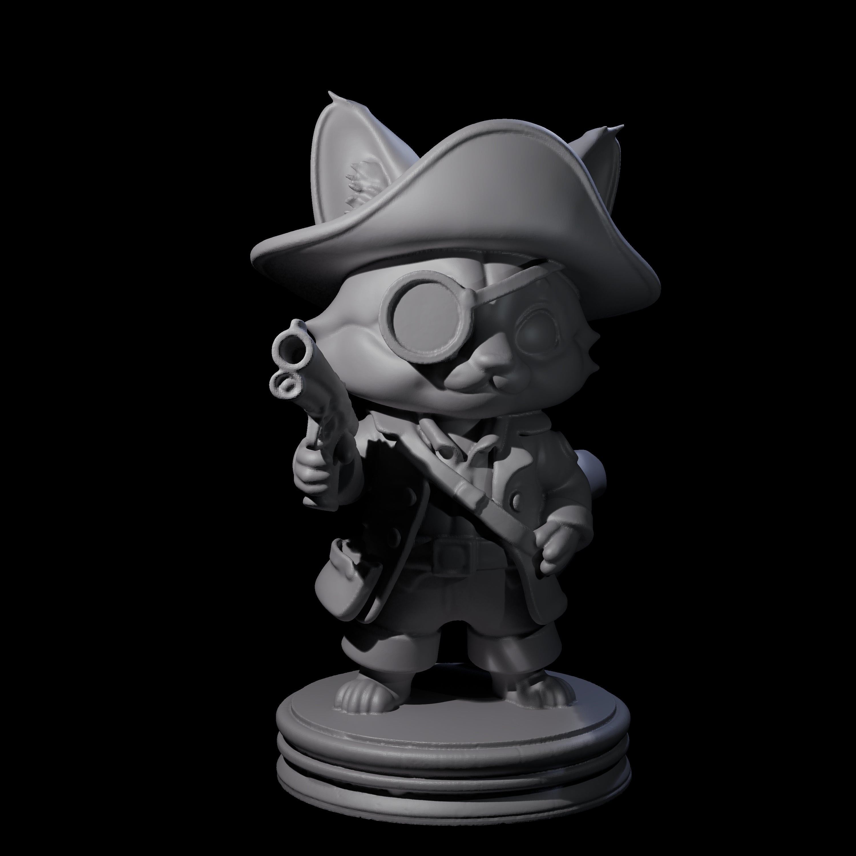 Cute Pirate Kitty I Miniature for Dungeons and Dragons, Pathfinder or other TTRPGs