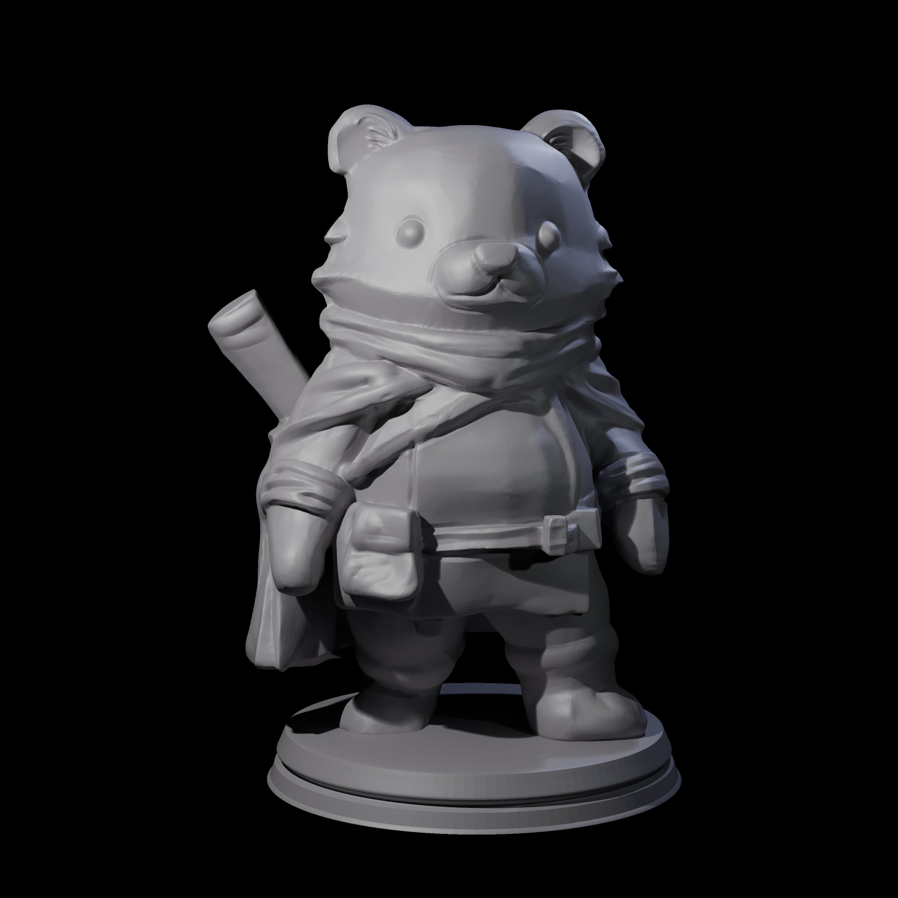 Cute Woodland Ursine A Miniature for Dungeons and Dragons, Pathfinder or other TTRPGs