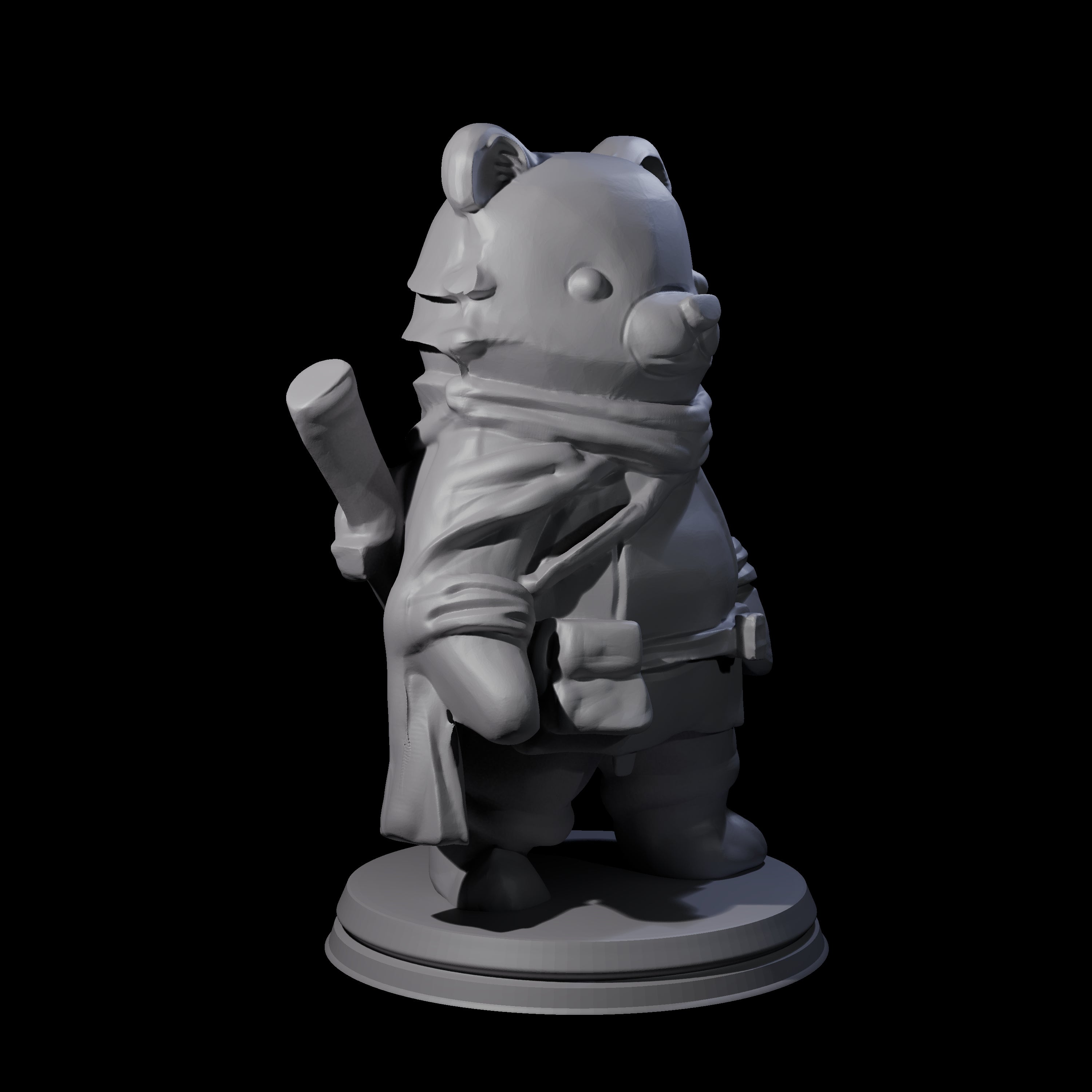 Cute Woodland Ursine A Miniature for Dungeons and Dragons, Pathfinder or other TTRPGs