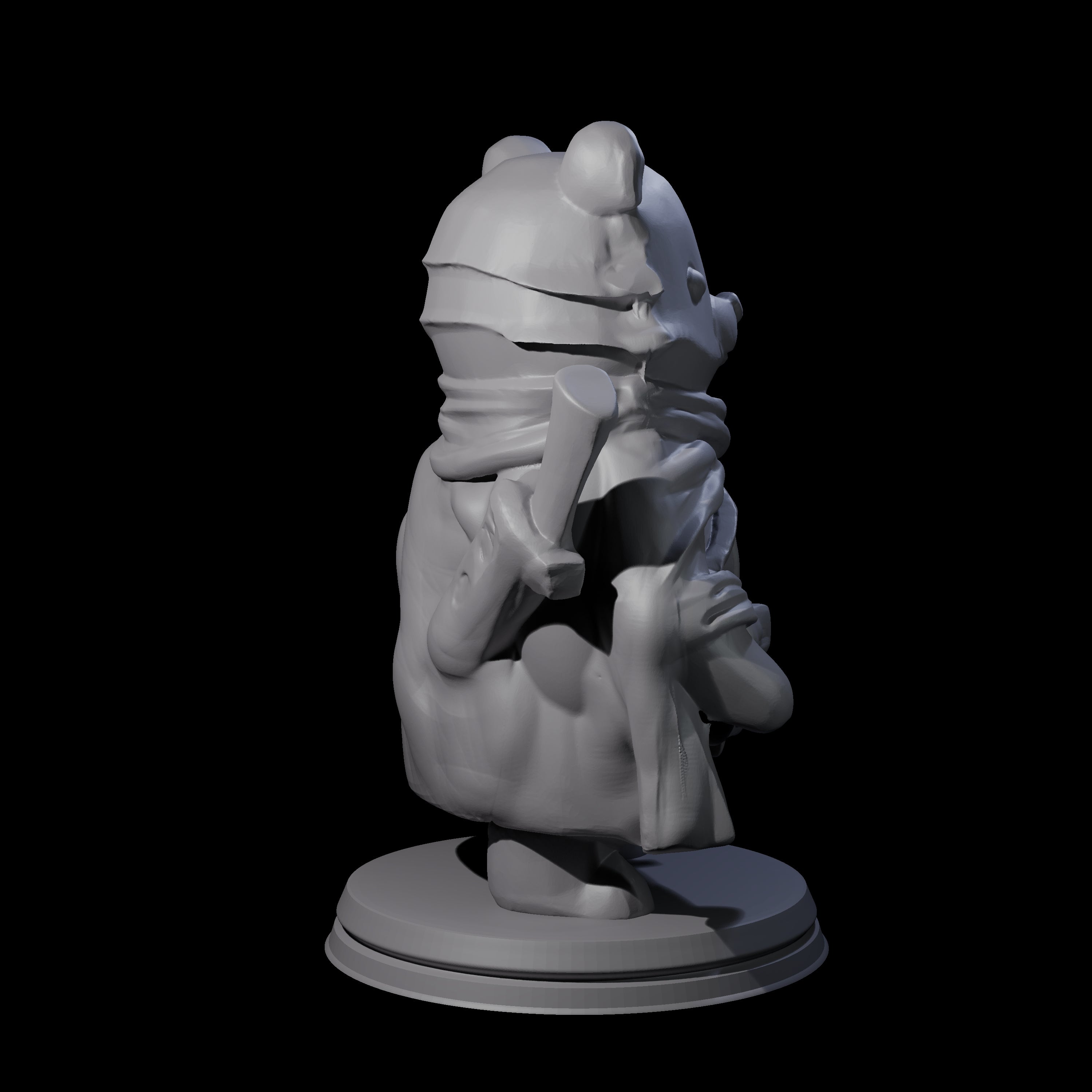 Cute Woodland Ursine A Miniature for Dungeons and Dragons, Pathfinder or other TTRPGs