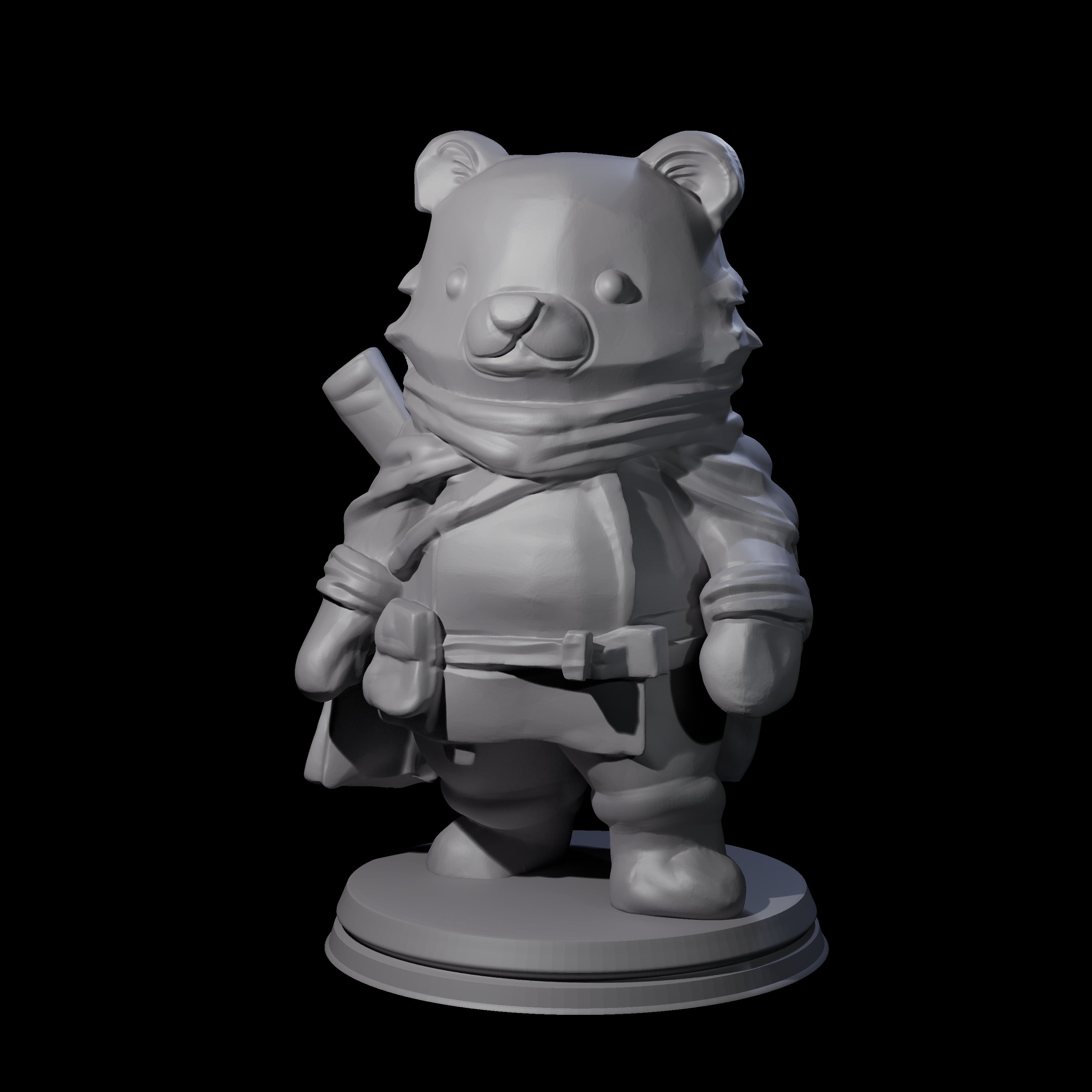 Cute Woodland Ursine A Miniature for Dungeons and Dragons, Pathfinder or other TTRPGs