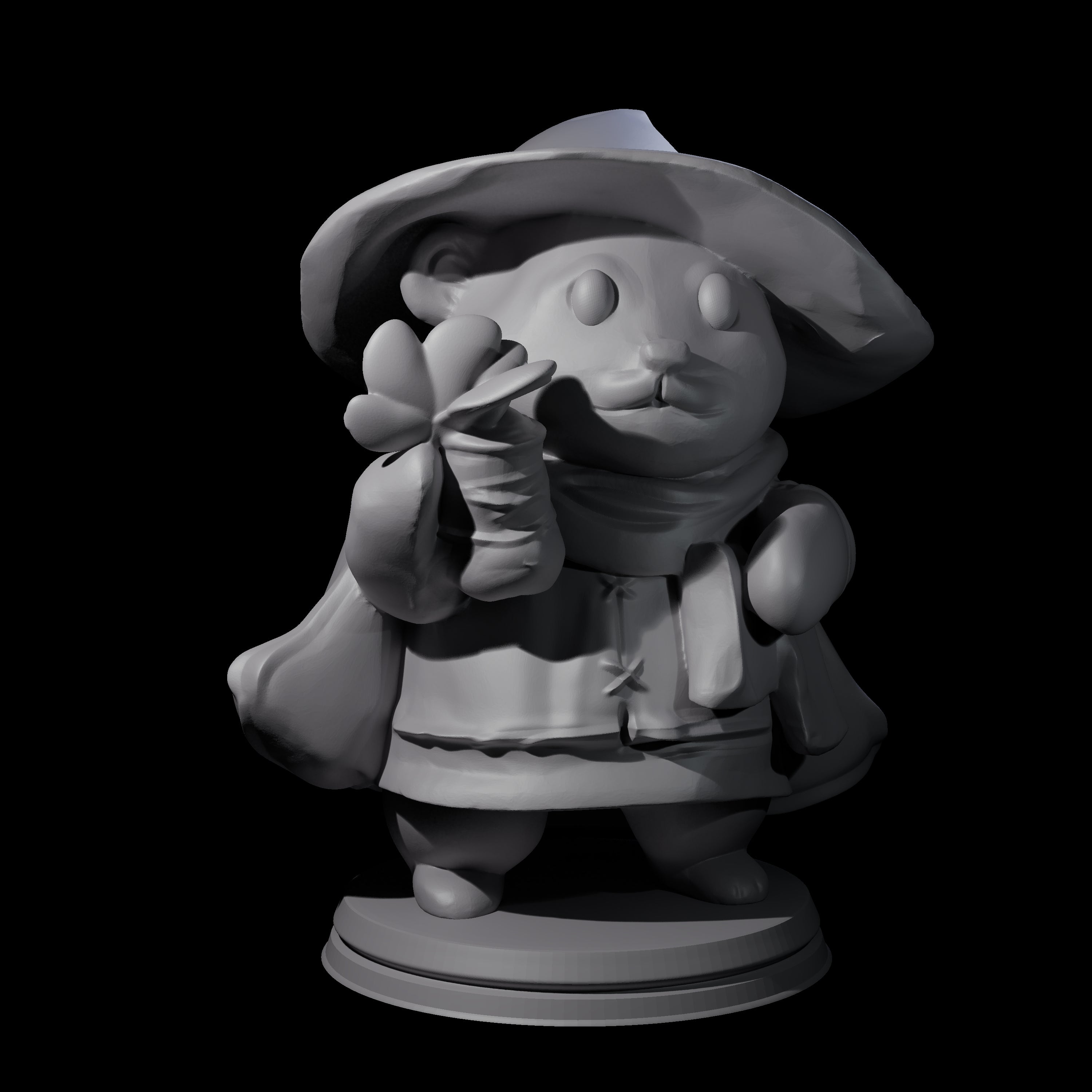 Cute Woodland Ursine B Miniature for Dungeons and Dragons, Pathfinder or other TTRPGs