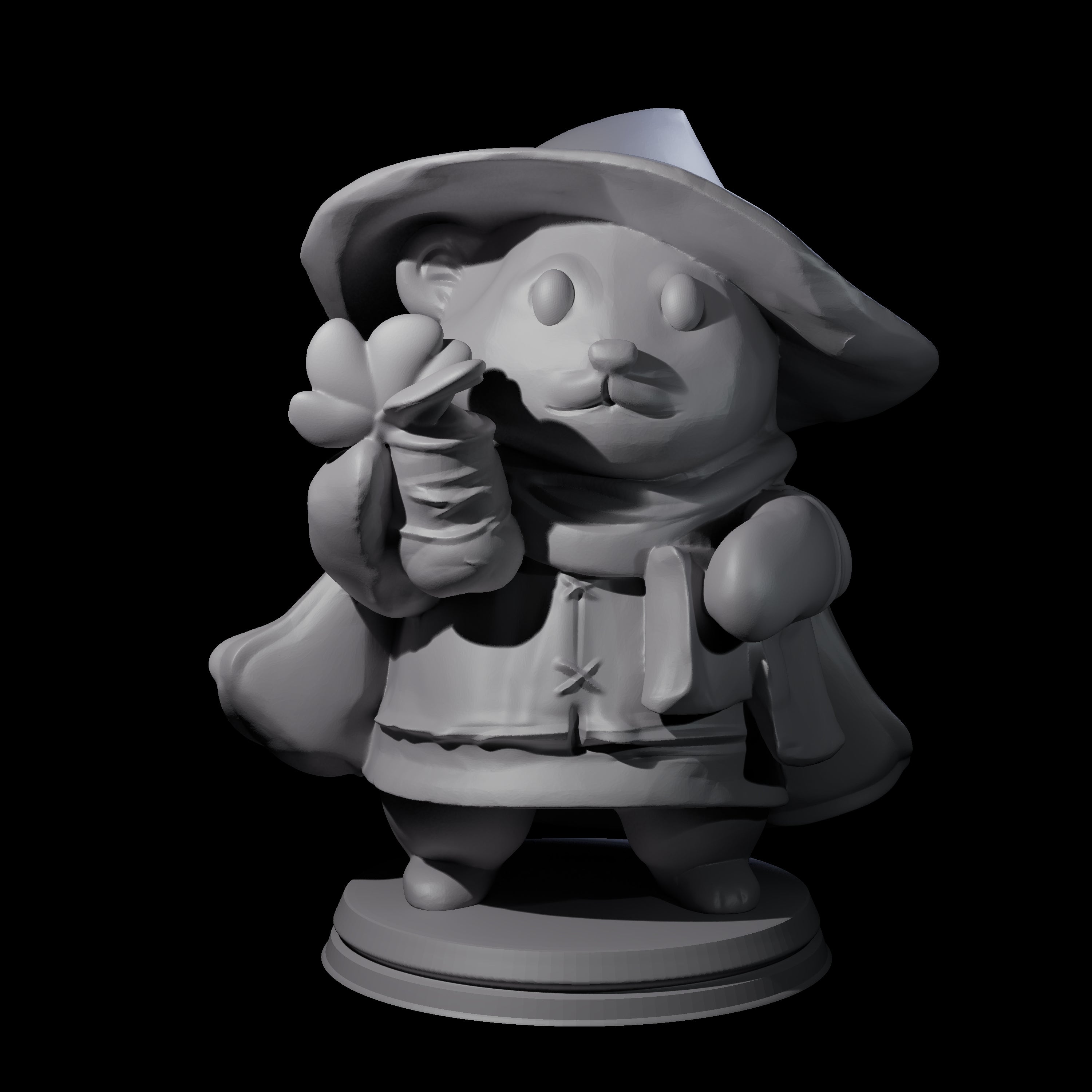 Cute Woodland Ursine B Miniature for Dungeons and Dragons, Pathfinder or other TTRPGs