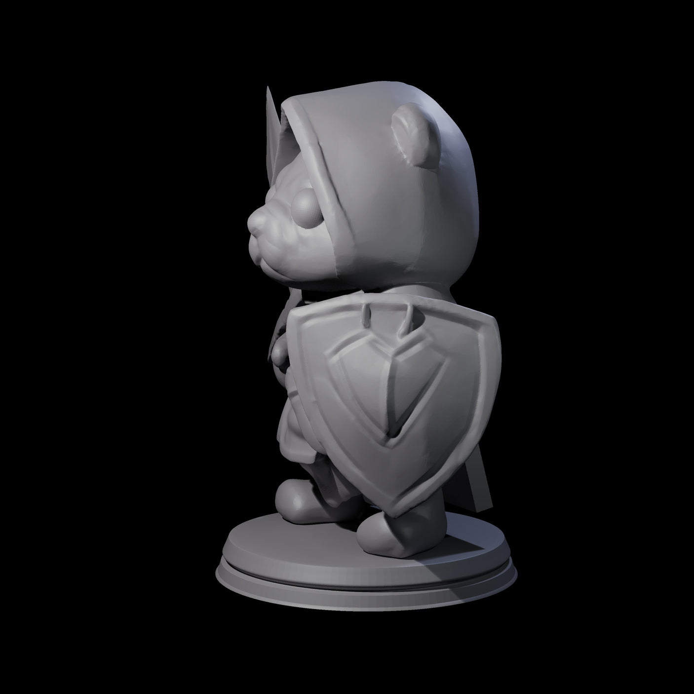 Cute Woodland Ursine C Miniature for Dungeons and Dragons, Pathfinder or other TTRPGs