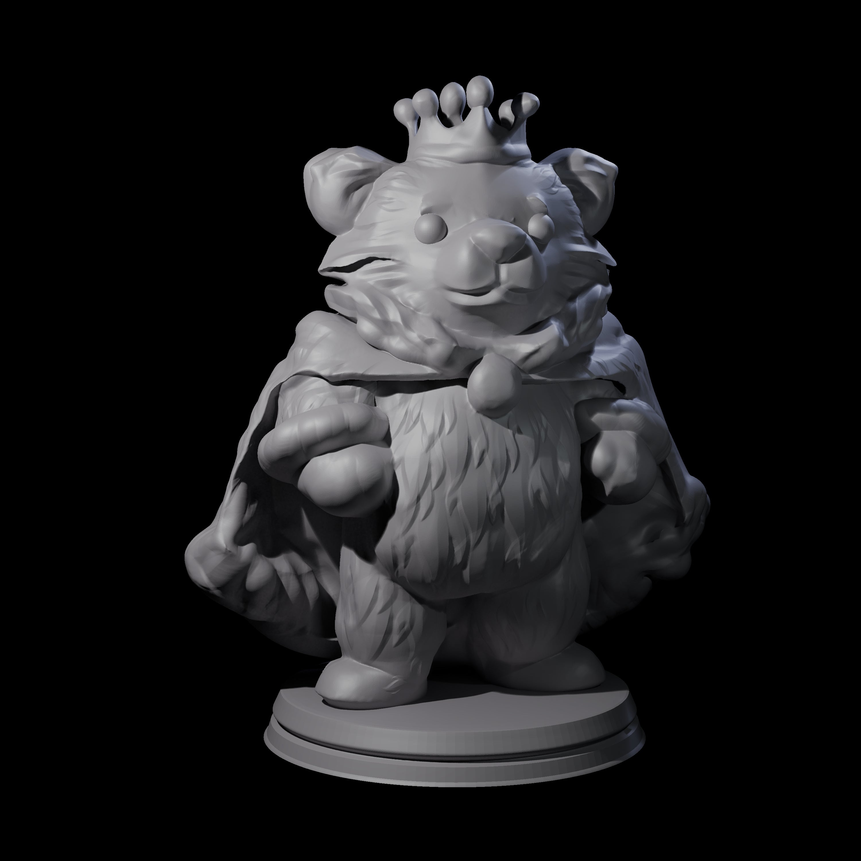 Cute Woodland Ursine D Miniature for Dungeons and Dragons, Pathfinder or other TTRPGs